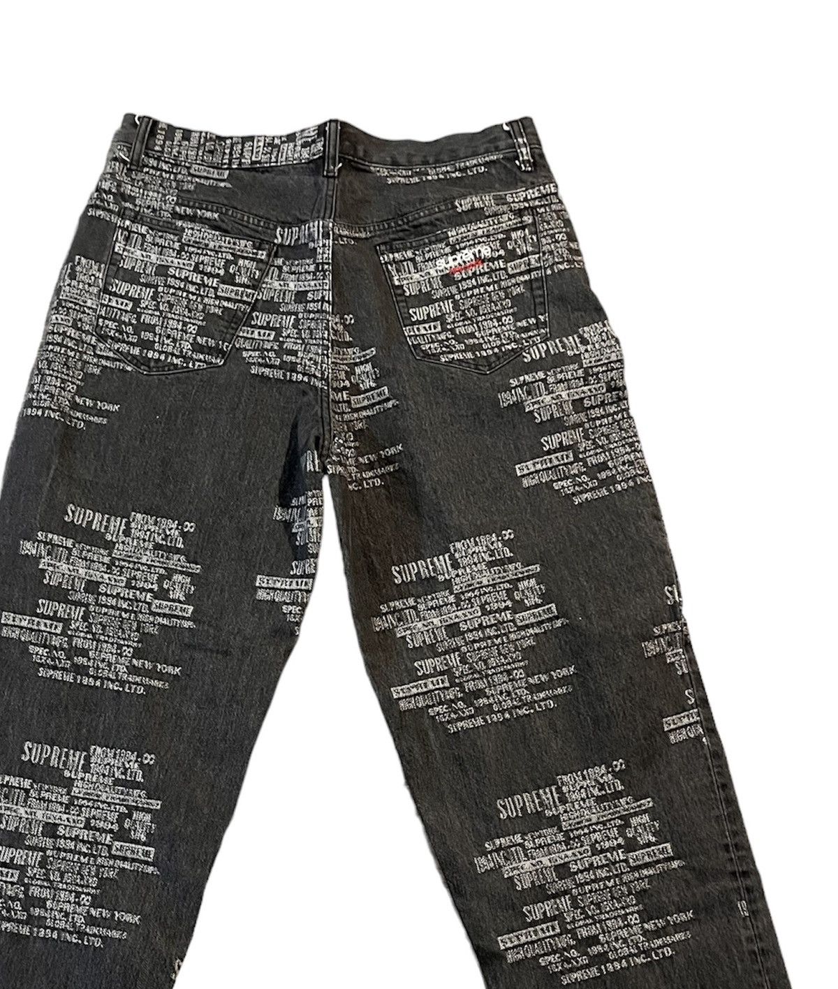 Supreme Supreme Trademark Jacquard Baggy Jean 