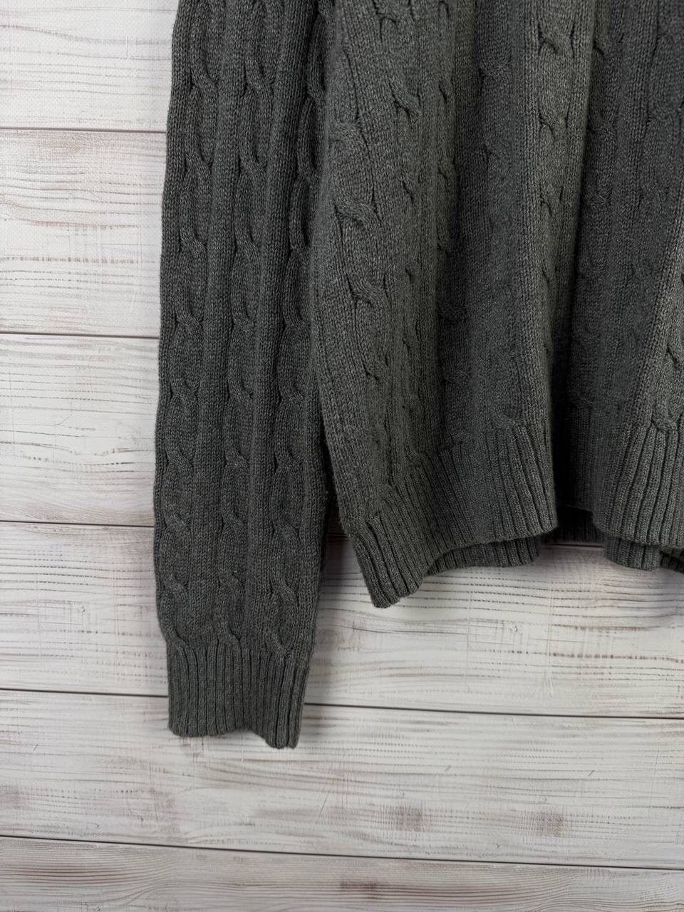 Polo Ralph Lauren Vintage Y2K Cable Knit Polo Ralph Lauren Sweater Red Pony Size US XL / EU 56 / 4 - 5 Thumbnail