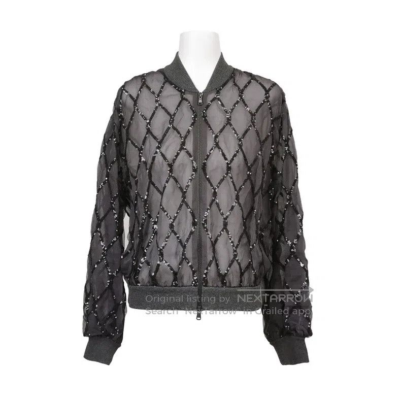 Brunello Cucinelli Brunello Cucinelli Heavy-duty hand-beaded jacket coat Size XS / US 0-2 / IT 36-38 - 1 Thumbnail