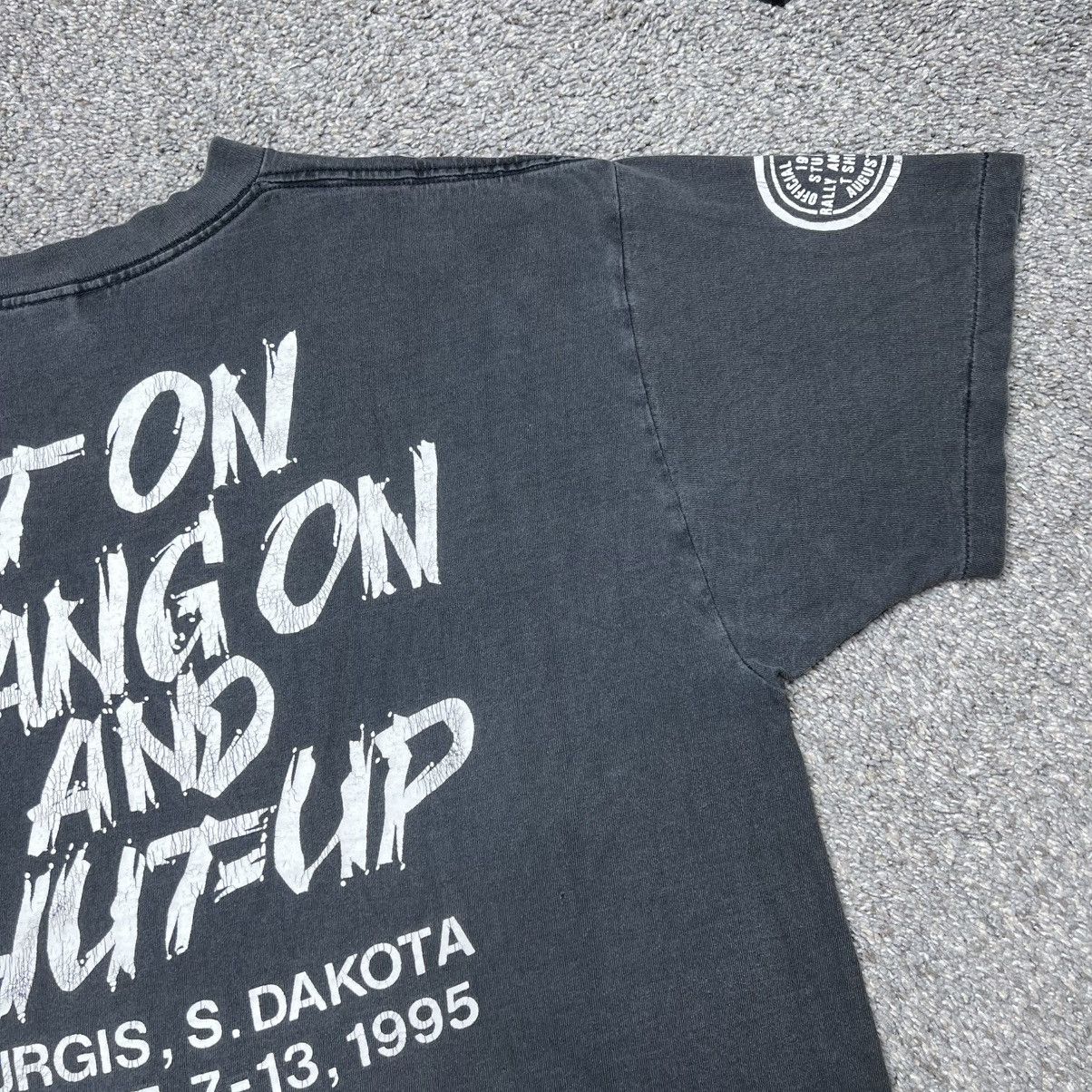 Other 1995 Sturgis Black Hills Rally South Dakota Biker Bar TShirt Size US L / EU 52-54 / 3 - 11 Thumbnail