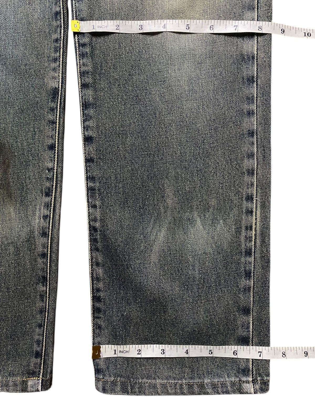 Japanese Brand Vintage Edwin E603R Japan Mud Wash Distressed Loose Jeans Size US 30 / EU 46 - 15 Thumbnail