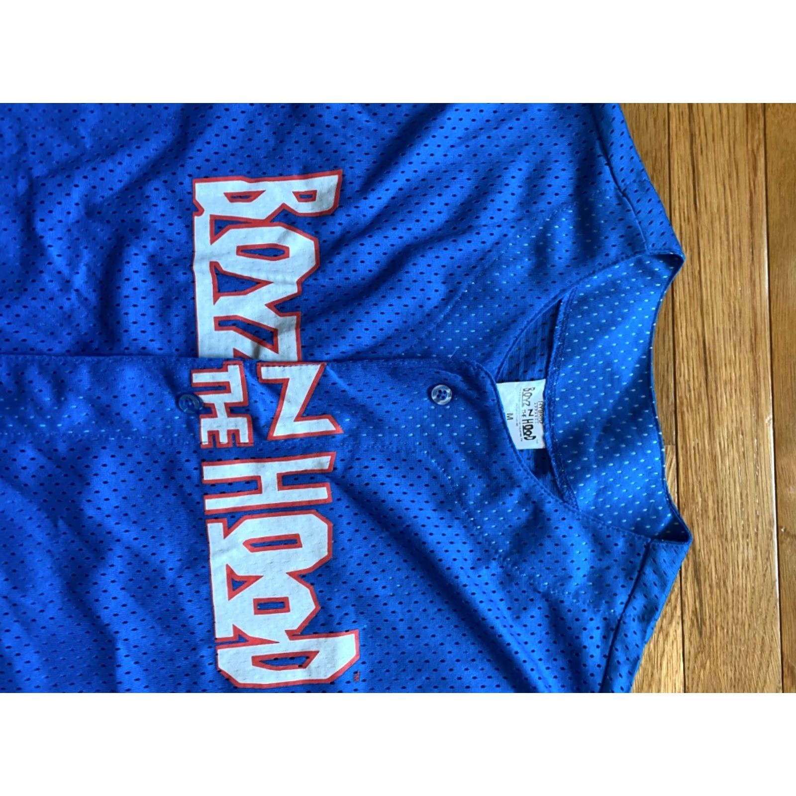 Vintage VINTAGE Boyz in the Hood S. Central 91 Jersey T Shirt Men’s M Blue Hooded 90s Theme Shirt Mens Size US M / EU 48-50 / 2 - 3 Thumbnail