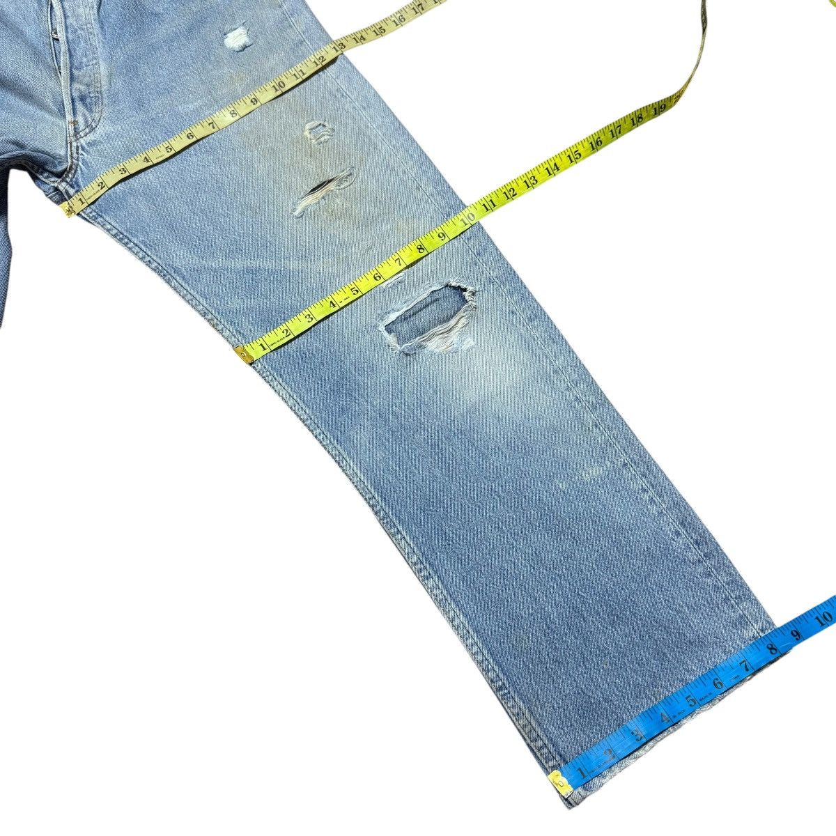 Levi's Vintage Levis 501 Distressed Denim Jeans Size US 35 - 19 Thumbnail