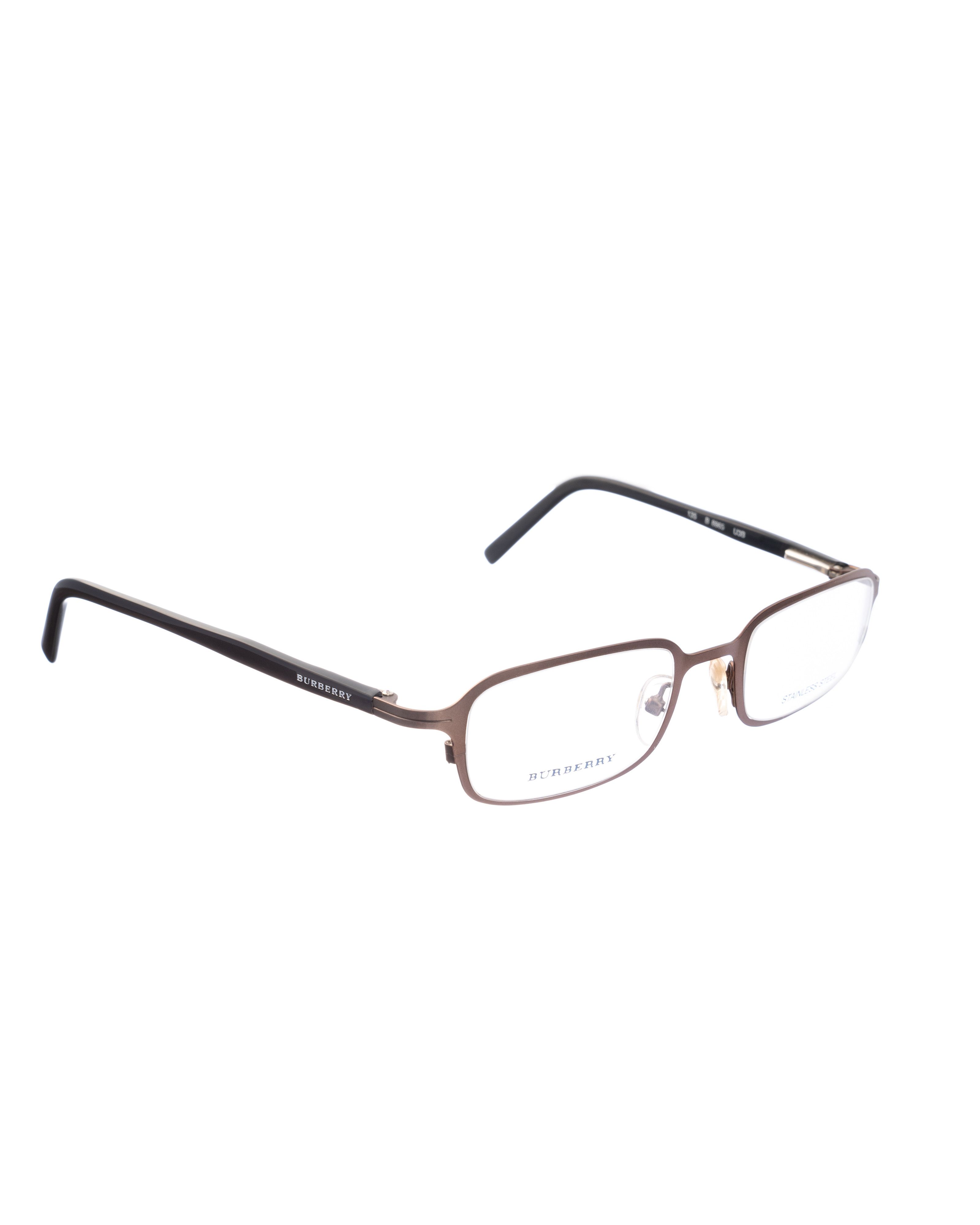 Burberry Burberry 90s Matte Brown Rectangle Glasses Size ONE SIZE - 2 Thumbnail