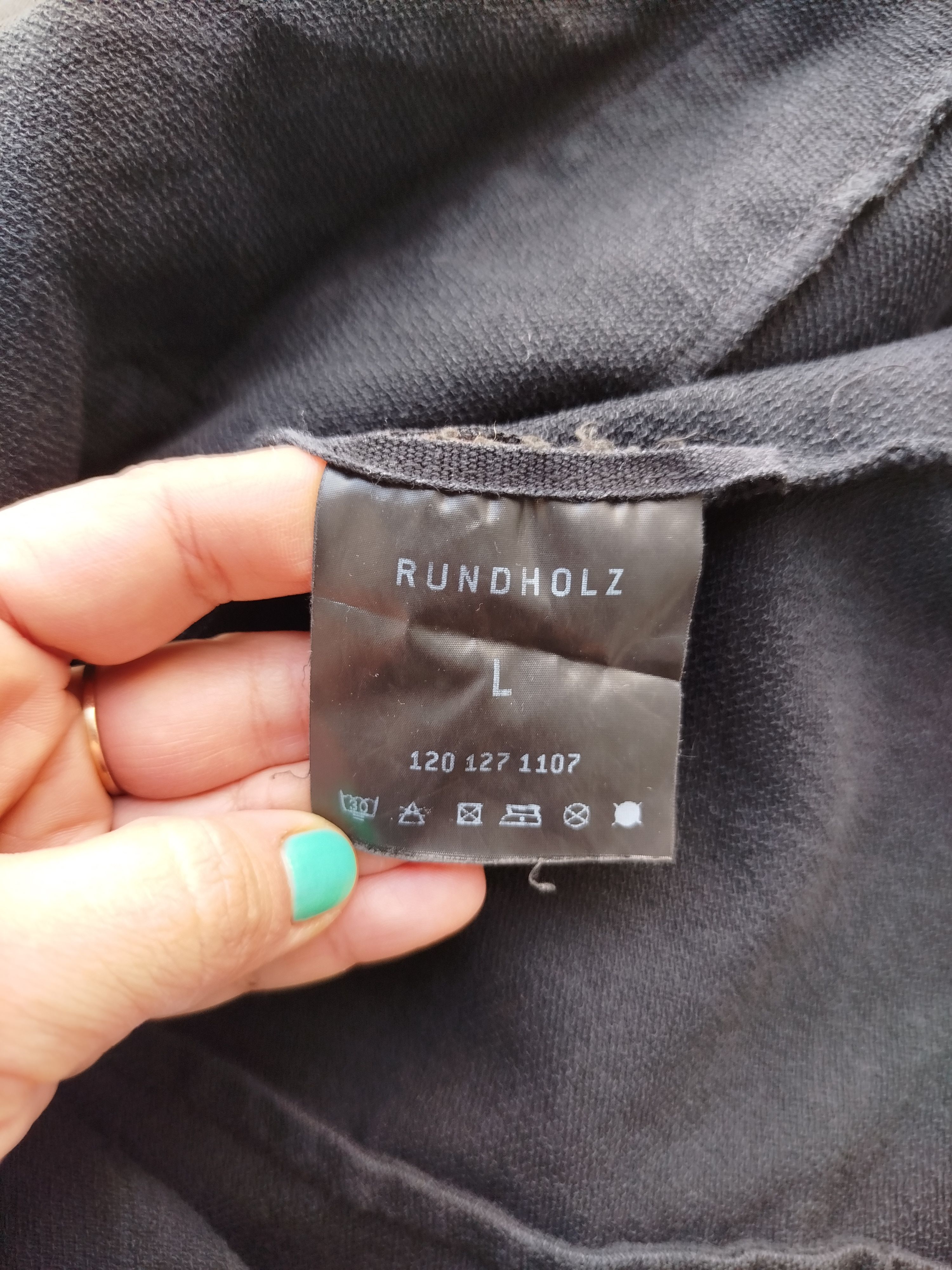 Rundholz Cardigan Jacket Full Zip Pockets One Penny Print Cotton Size L / US 10 / IT 46 - 16 Thumbnail