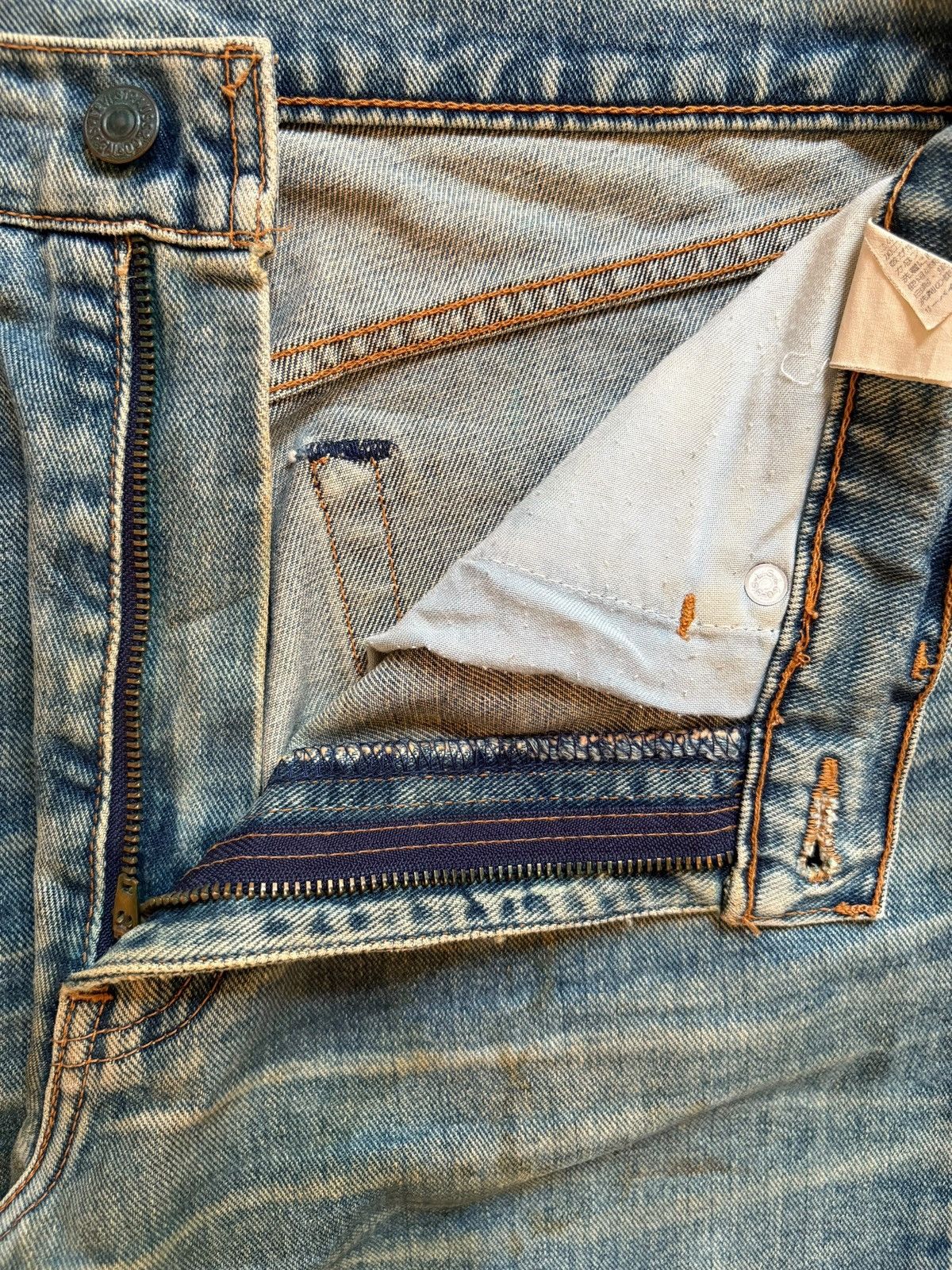 Levi's Vintage 90s Levis 511 Rusty Mud Wash Distressed Baggy Jeans Size US 30 / EU 46 - 9 Thumbnail