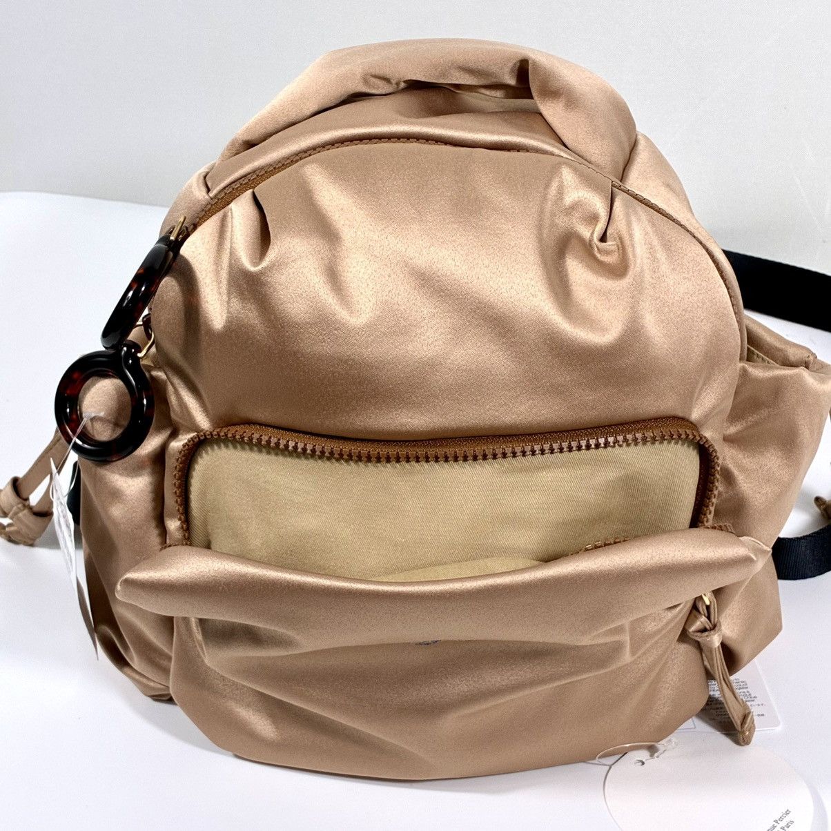 See by Chloe See by Chloe Tilly Satin Mini Backpack Biscotti Beige NWT Size ONE SIZE - 15 Thumbnail