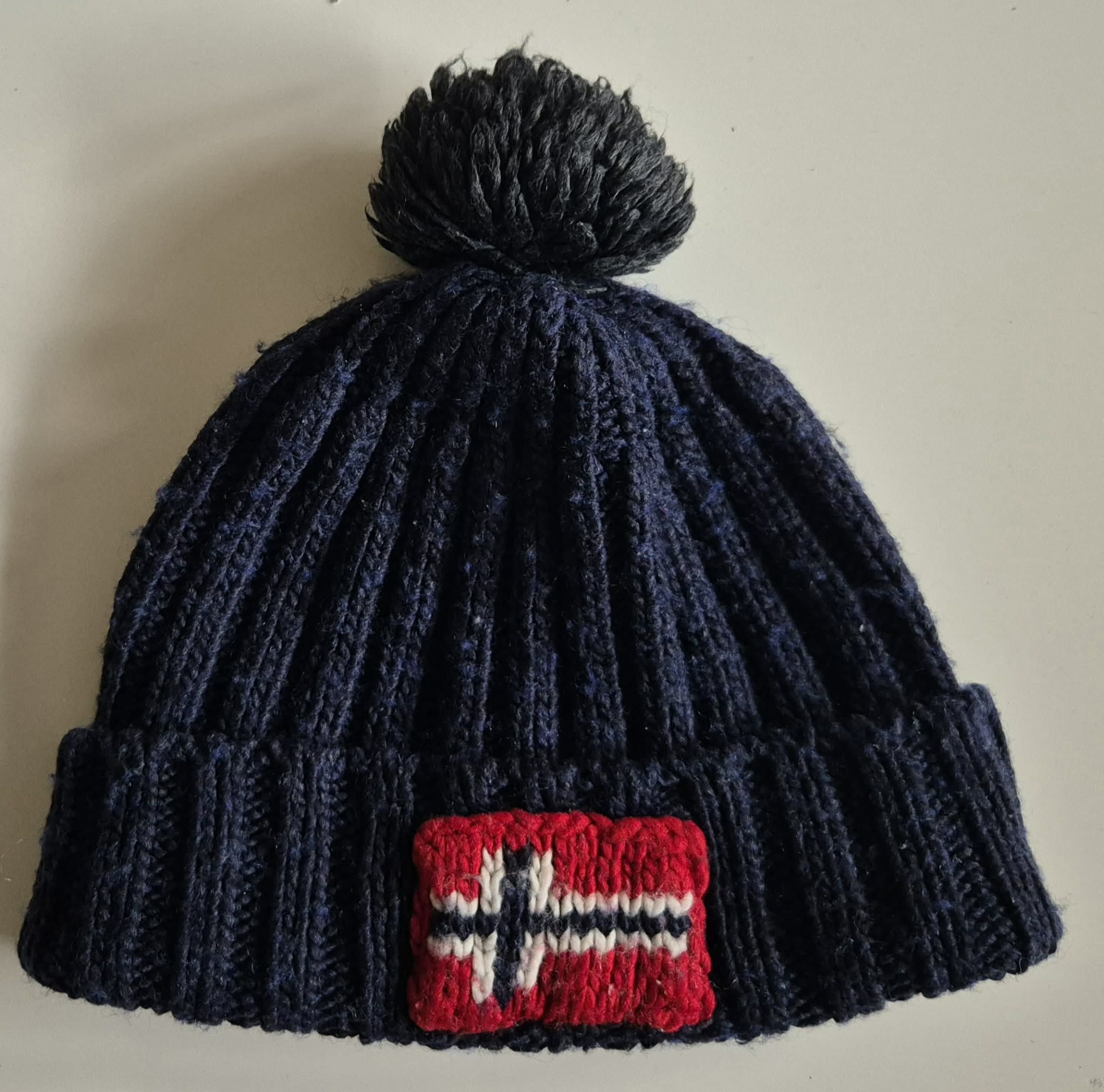 Napapijri Napapijri Winter Knitted Beanie Bobble Hat Size ONE SIZE - 1 Thumbnail