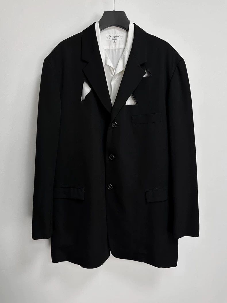 Yohji Yamamoto Yohji Yamamoto 92SS Laser Cut Jacket Size US S / EU 44-46 / 1 - 1 Thumbnail