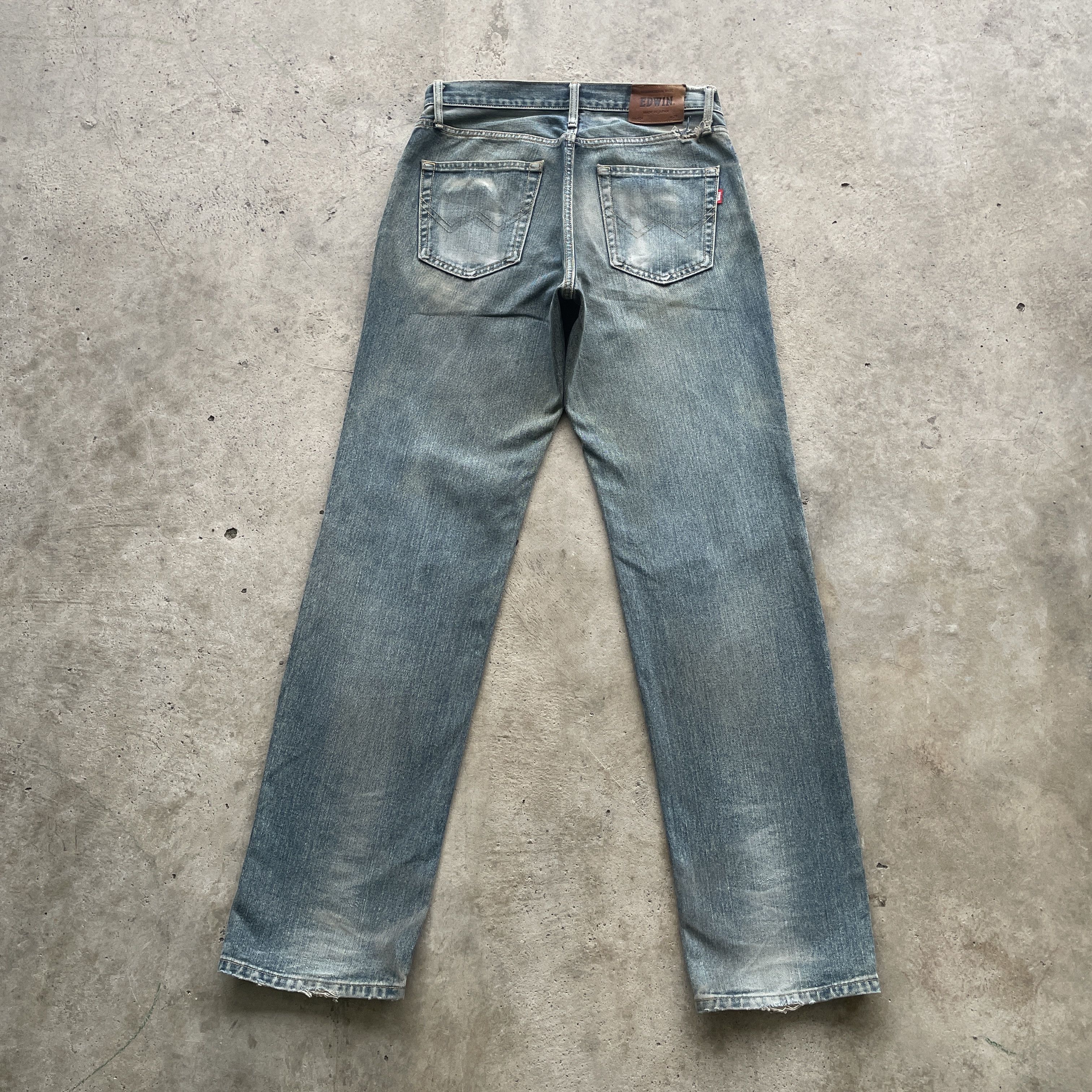Edwin × Japanese Brand VINTAGE EDWIN 404 FADED DISTRESSED DENIM PANTS JEANS W31 Size US 31 - 11 Thumbnail