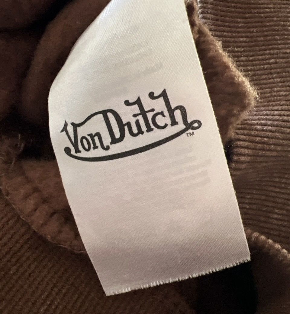 Von Dutch Official “Von Dutch” Embroidered Patch Brown Hoodie Large Size US L / EU 52-54 / 3 - 10 Thumbnail