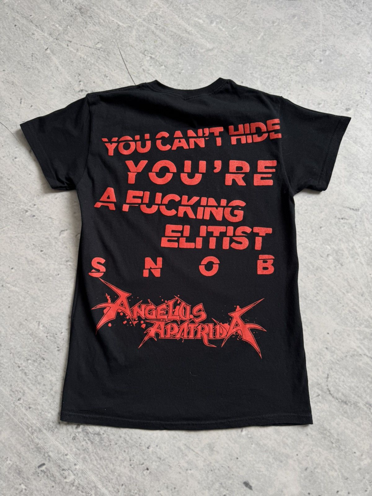 Vintage Angelus apatrida rock tee big logo tour Size US M / EU 48-50 / 2 - 2 Thumbnail