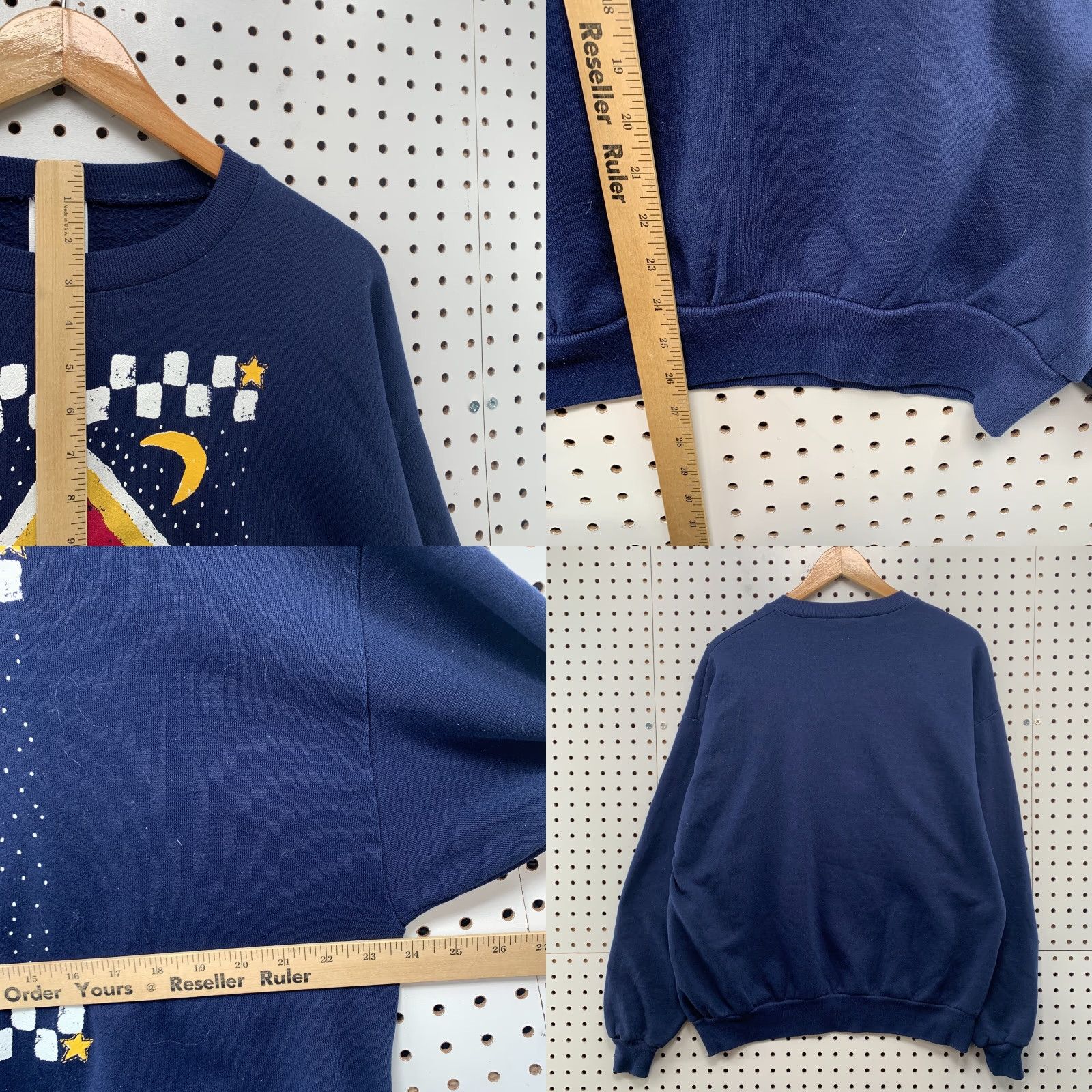 Jerzees VINTAGE 90s Bird House Grandma Sweatshirt Mens XL Blue Pullover 23.5x26.5 Size US XL / EU 56 / 4 - 8 Thumbnail