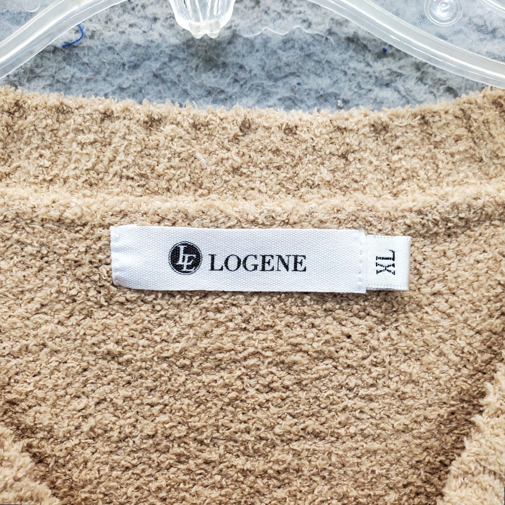 Vintage Logene Oversized Sweater Womens XL Brown Crew Neck Long Sleeve Pullover Size XL / US 12-14 / IT 48-50 - 5 Thumbnail