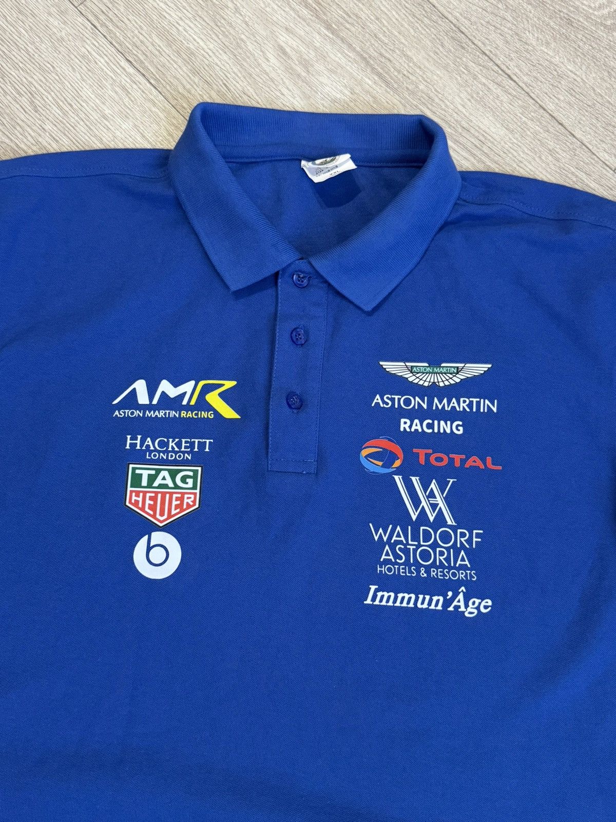 Formula 1 🔷Aston Martin Racing F1 Hackett London Polo T-shirt🔷 Size US XXL / EU 58 / 5 - 4 Thumbnail