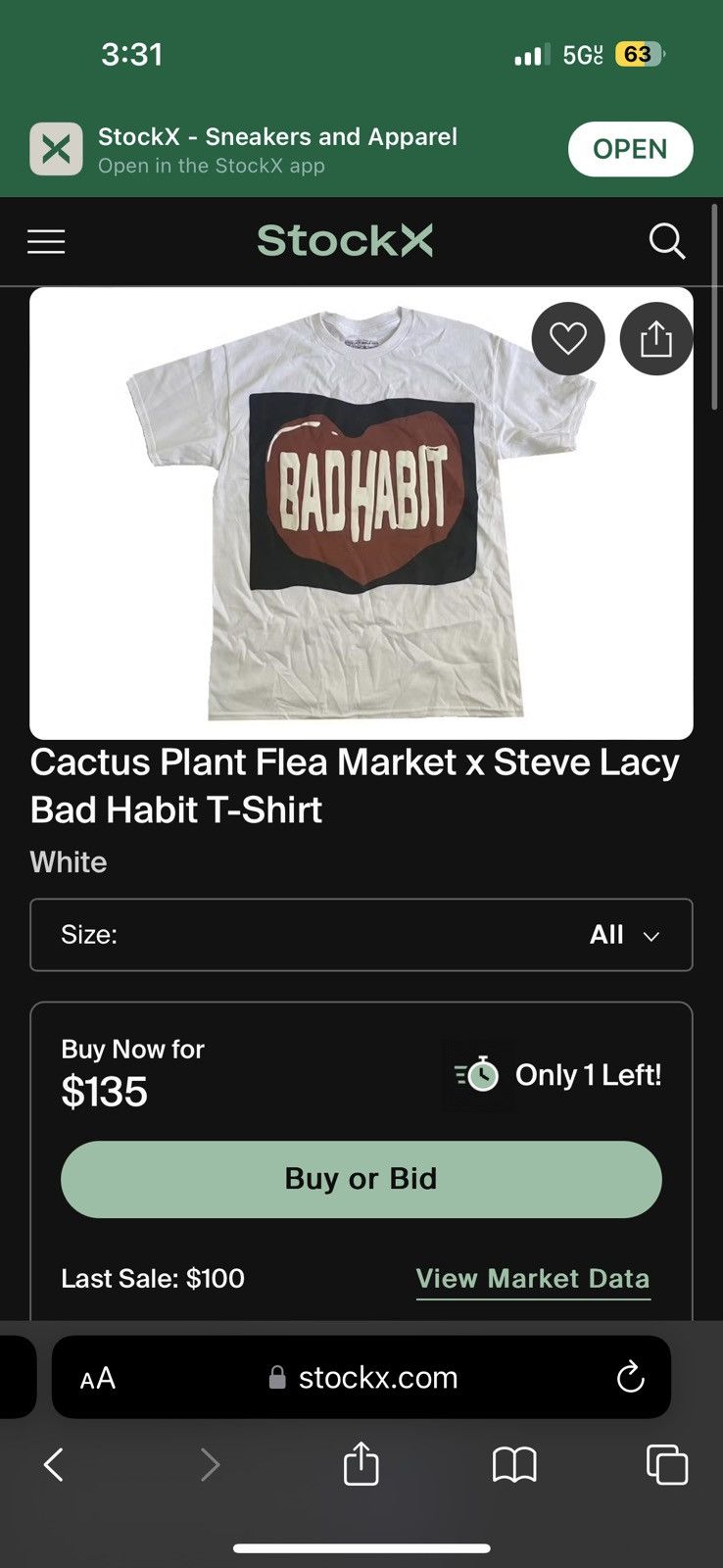 Cactus Plant Flea Market Cactus Plant Flea Market x Steve Lacy Size US S / EU 44-46 / 1 - 5 Thumbnail