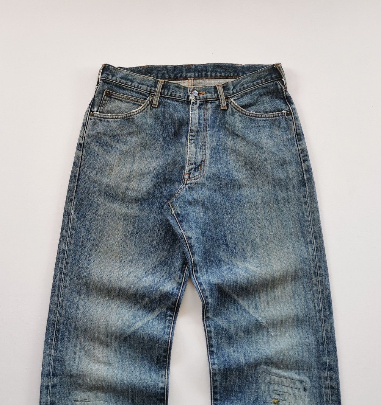Wrangler Wrangler Patchwork Denim Jeans Size US 33 - 3 Thumbnail