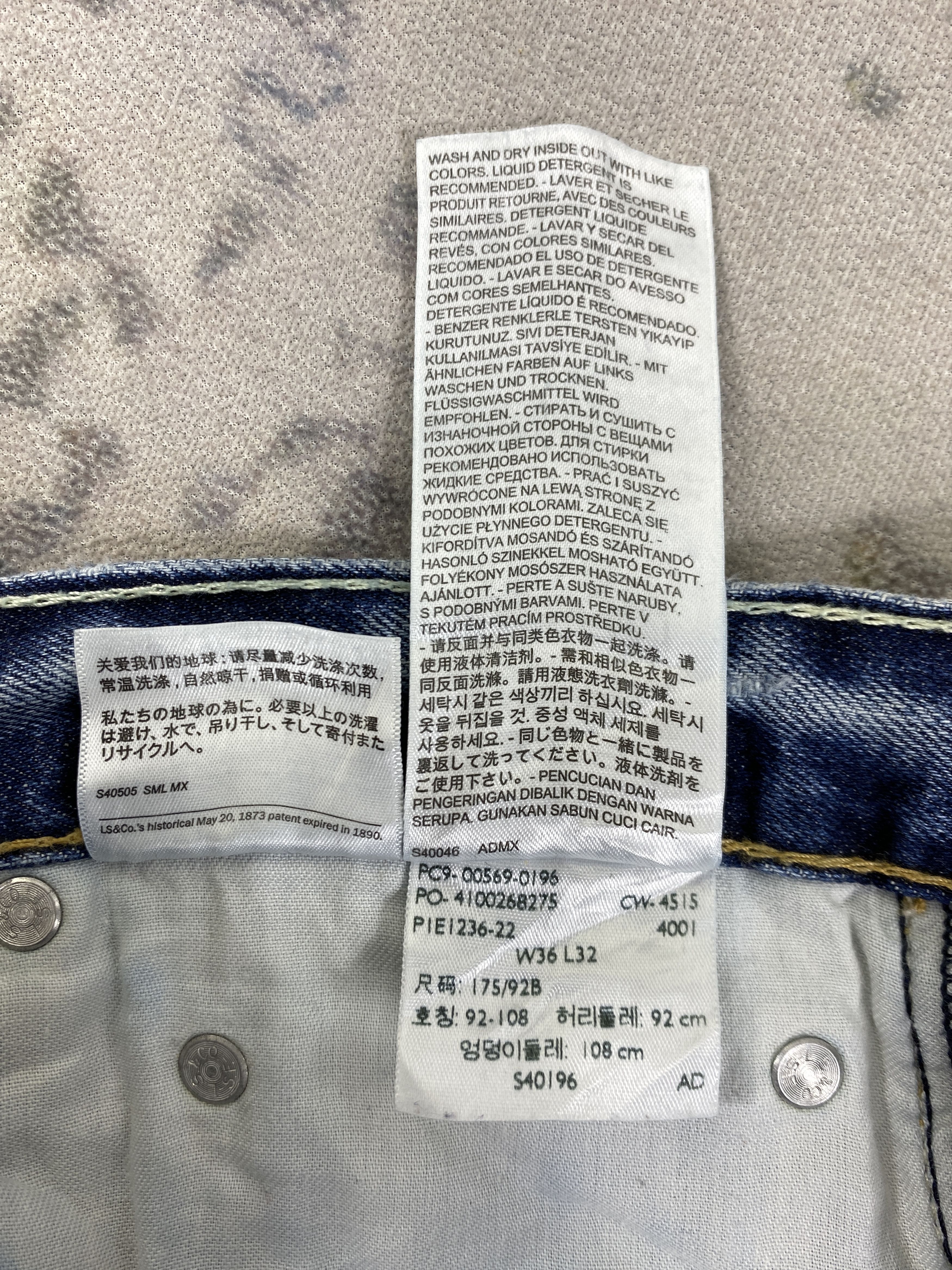 Levi's Blue Wash Vintage Levi's 569 Jeans 38x31 Denim -JN1064 Size US 38 / EU 54 - 10 Thumbnail
