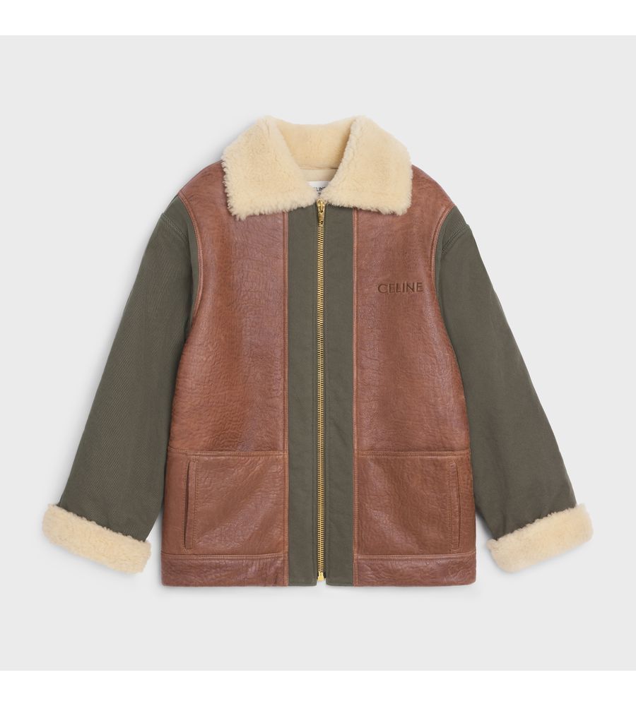 $5.5K VALUE Army Coat in Vintage Shearling