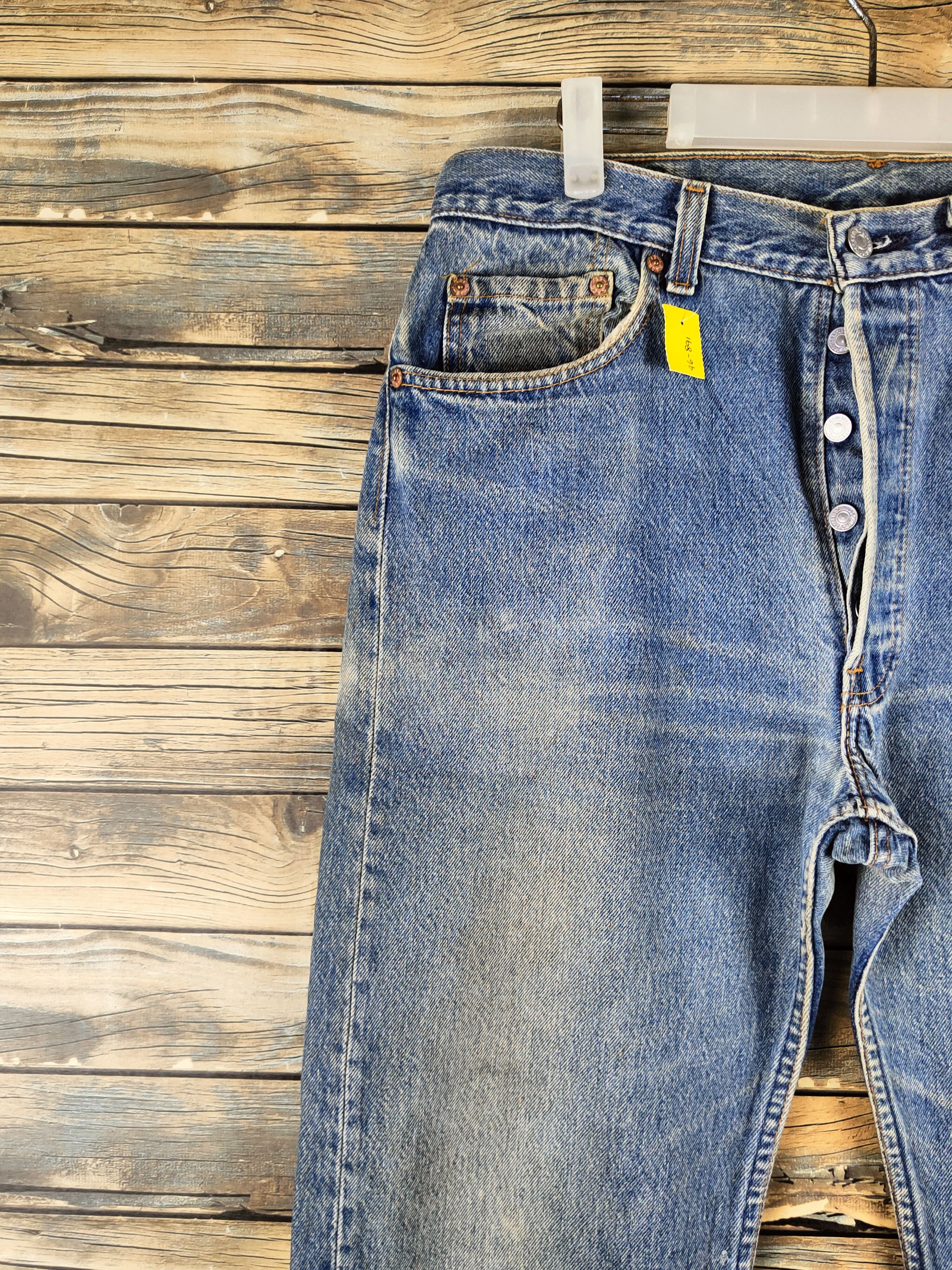 Levi's DL Levi's Blue Distressed Ripped Jeans# 46-891 Size US 34 / EU 50 - 3 Thumbnail