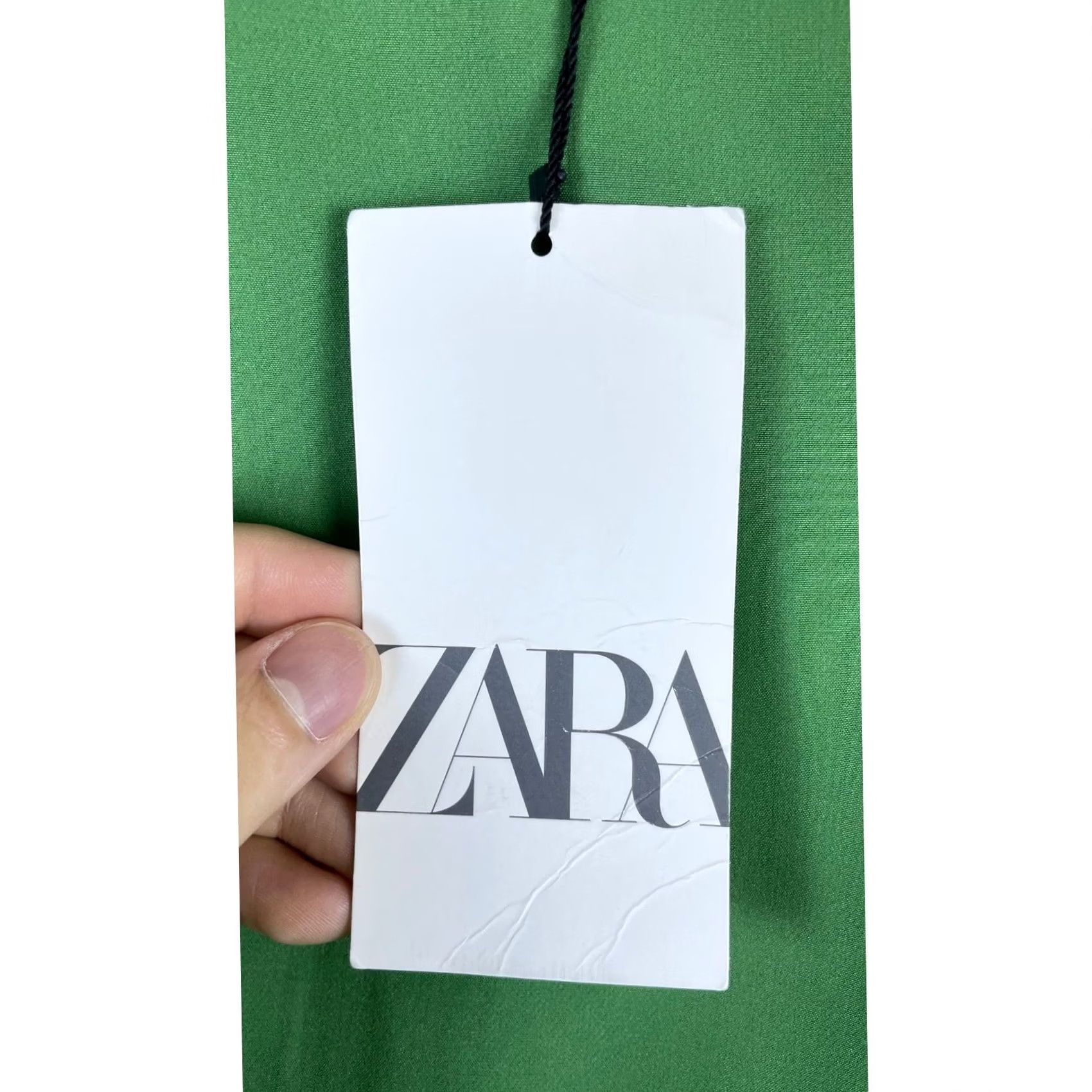 Zara Zara Mini Dress Womens L Green Sleeveless Padded Shoulder Round Neck Zip Size L / US 10 / IT 46 - 7 Thumbnail