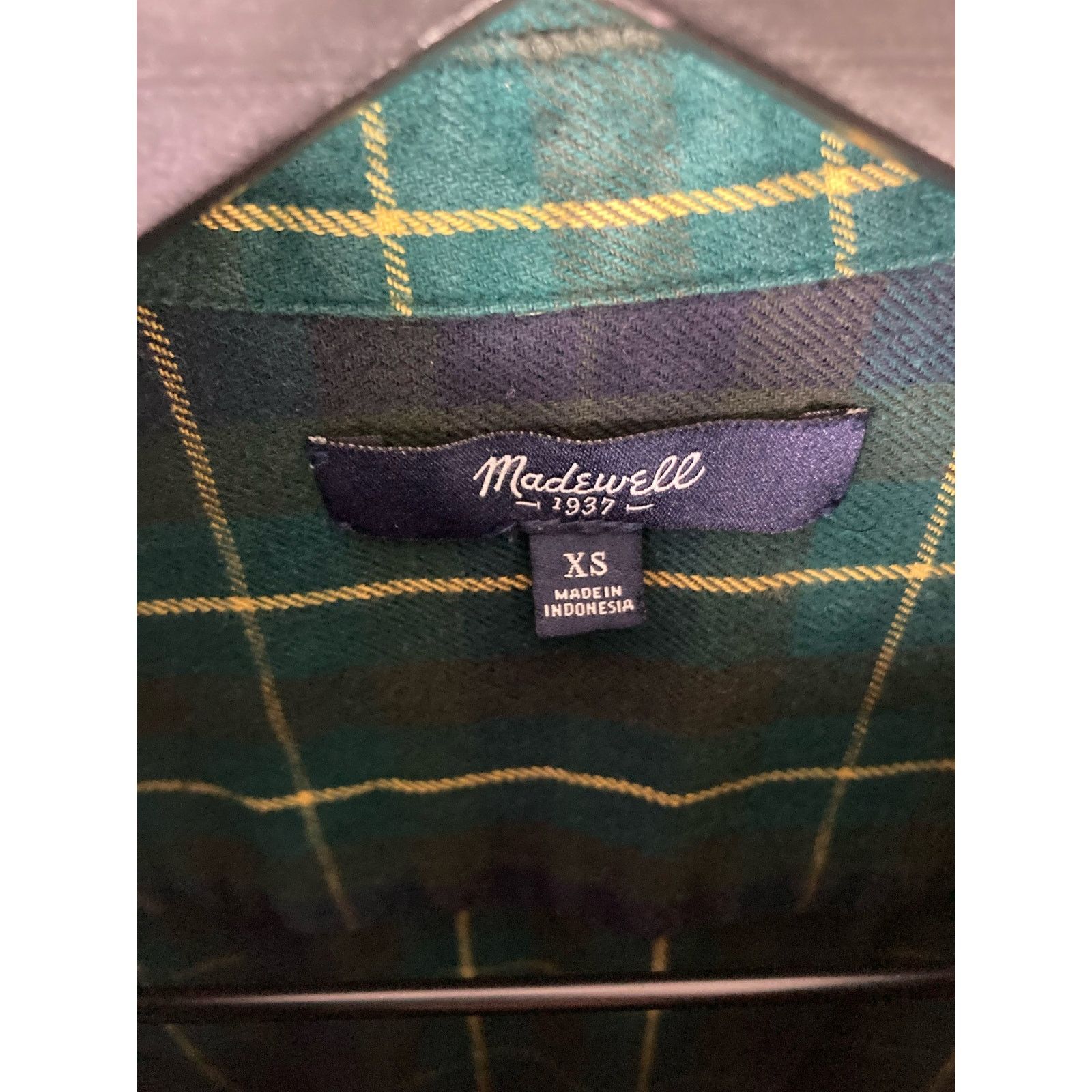 Madewell Madewell Plaid Oversized Shirt XS Womens Green Cozy Fall Size XS / US 0-2 / IT 36-38 - 3 Thumbnail