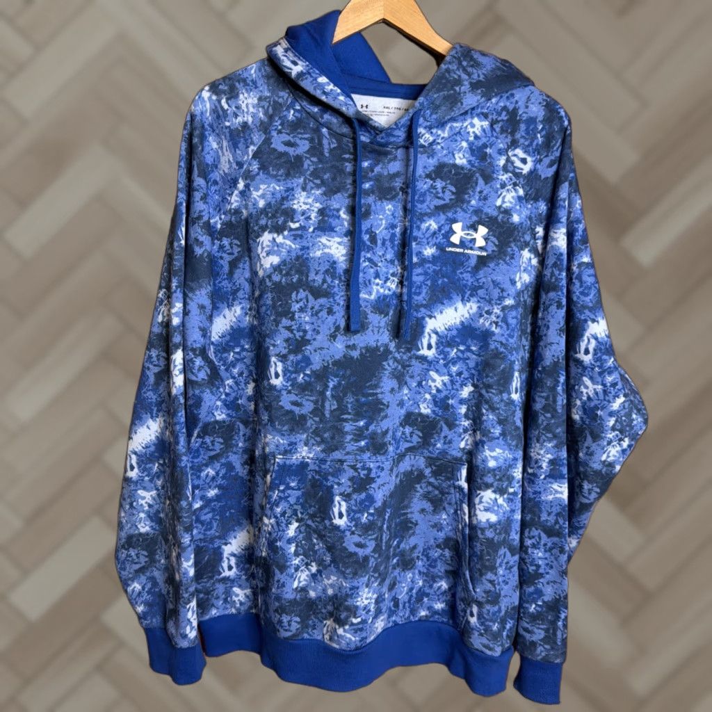 Under Armour Under Armour Hoodie Pullover Men 2XL Tie Dye Blue Long Sleeve Sweatshirt Size US XXL / EU 58 / 5 - 1 Thumbnail