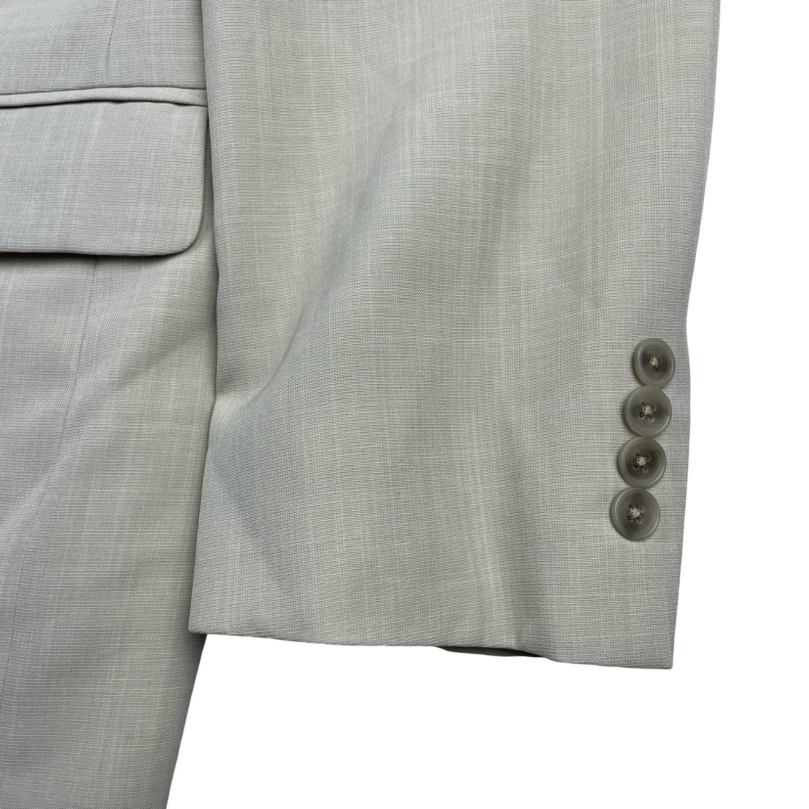 Stafford Stafford Men's Performance 2-Button Suit Light Khaki/Tan • 4 Size 40R - 4 Thumbnail