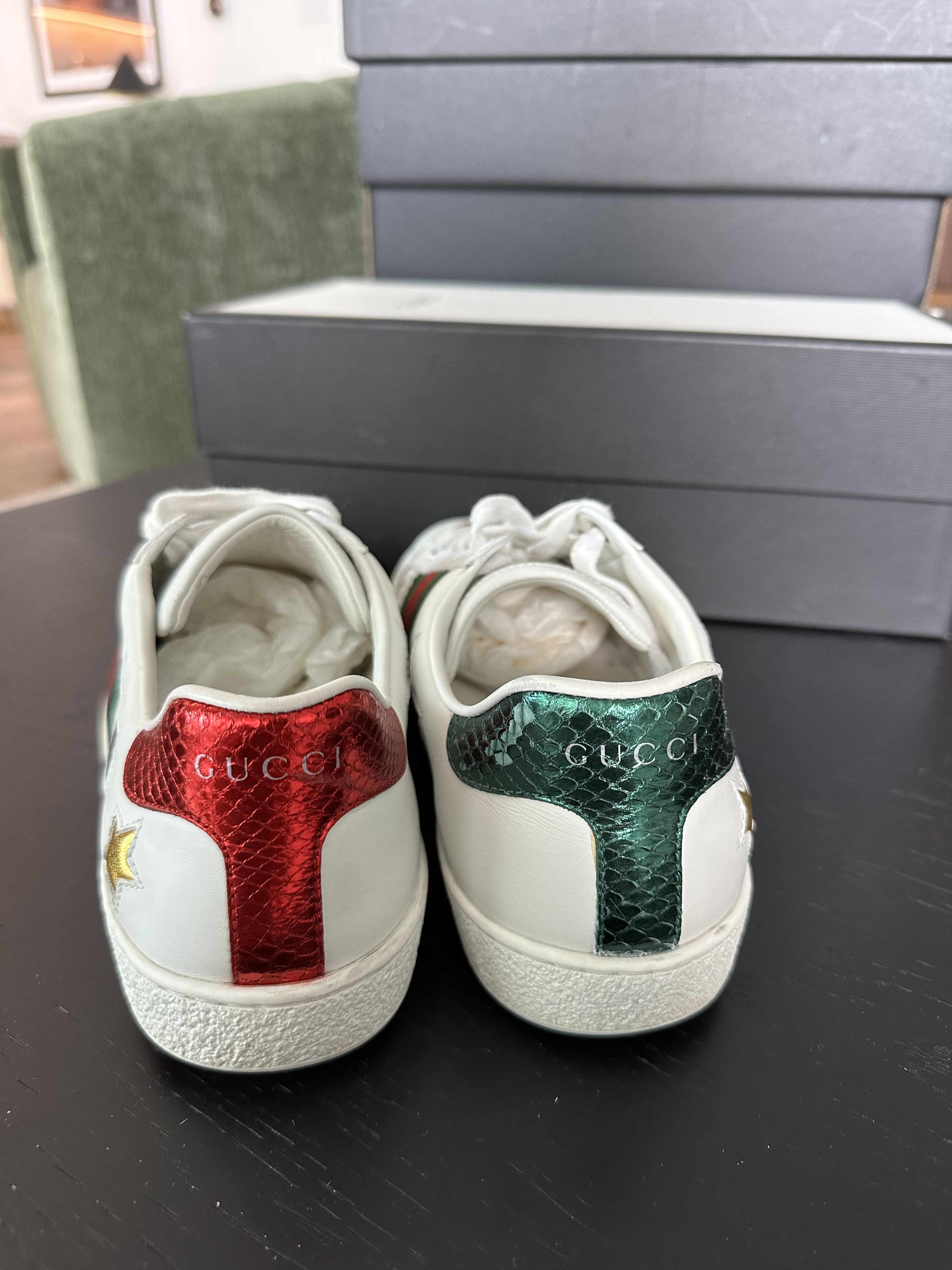 Gucci Ace Embroidered Leather Sneaker Size US 7.5 / EU 40-41 - 6 Thumbnail