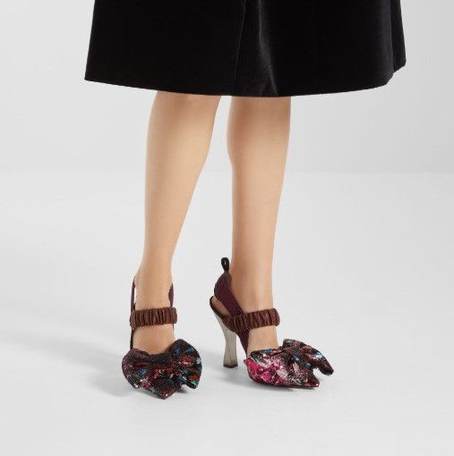 Fendi os11x0526 Colibrì Sequinned Slingbacks Pumps in Multicolor Size US 10 / IT 40 - 5 Thumbnail