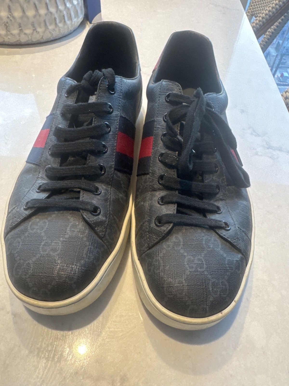 Gucci Men's Ace GG Supreme Sneakers Size US 11 / EU 44 - 3 Thumbnail