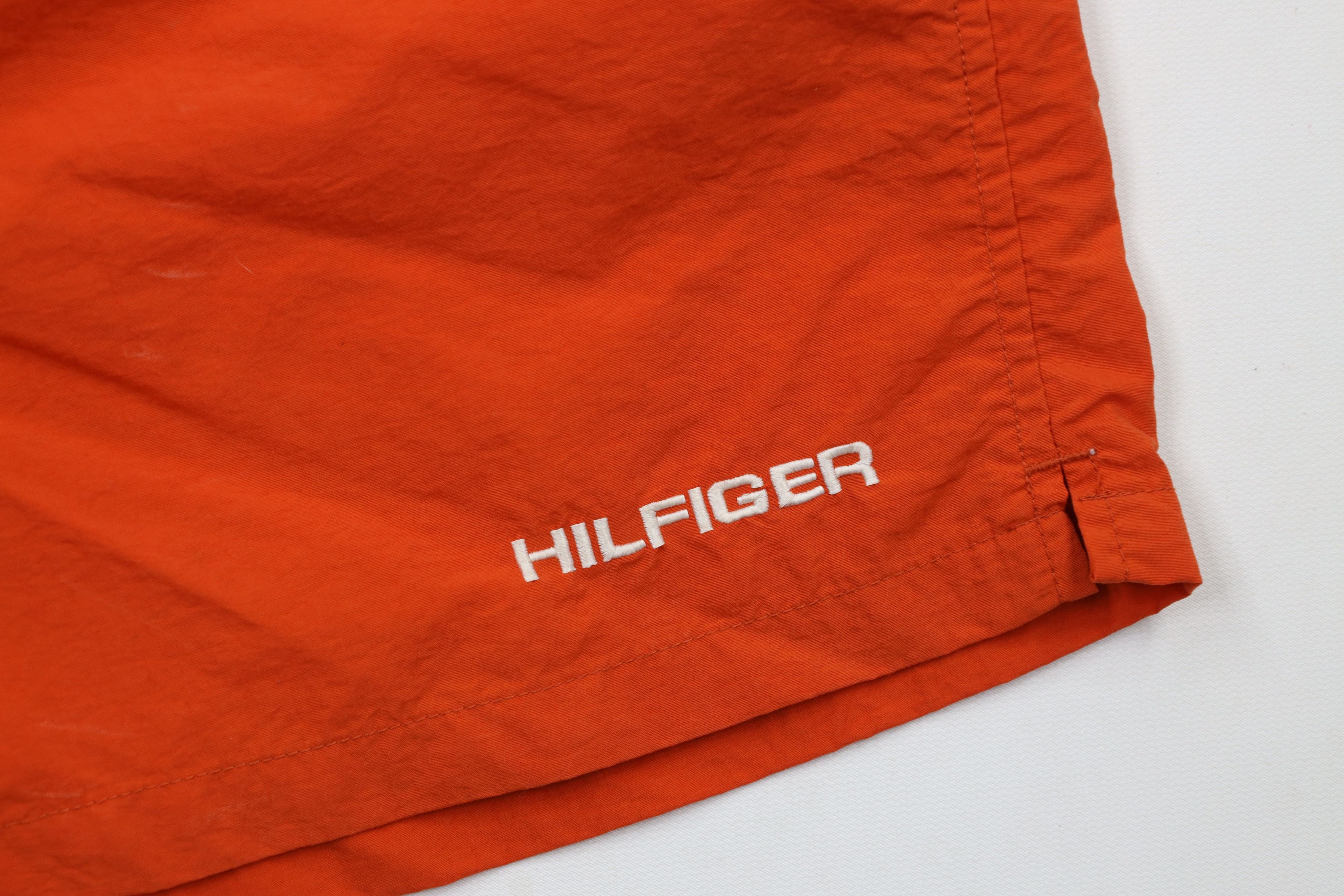 Tommy Hilfiger × Vintage Vintage 90s Tommy Hilfiger Above Knee Shorts Trunks Orange Size US 36 / EU 52 - 5 Thumbnail