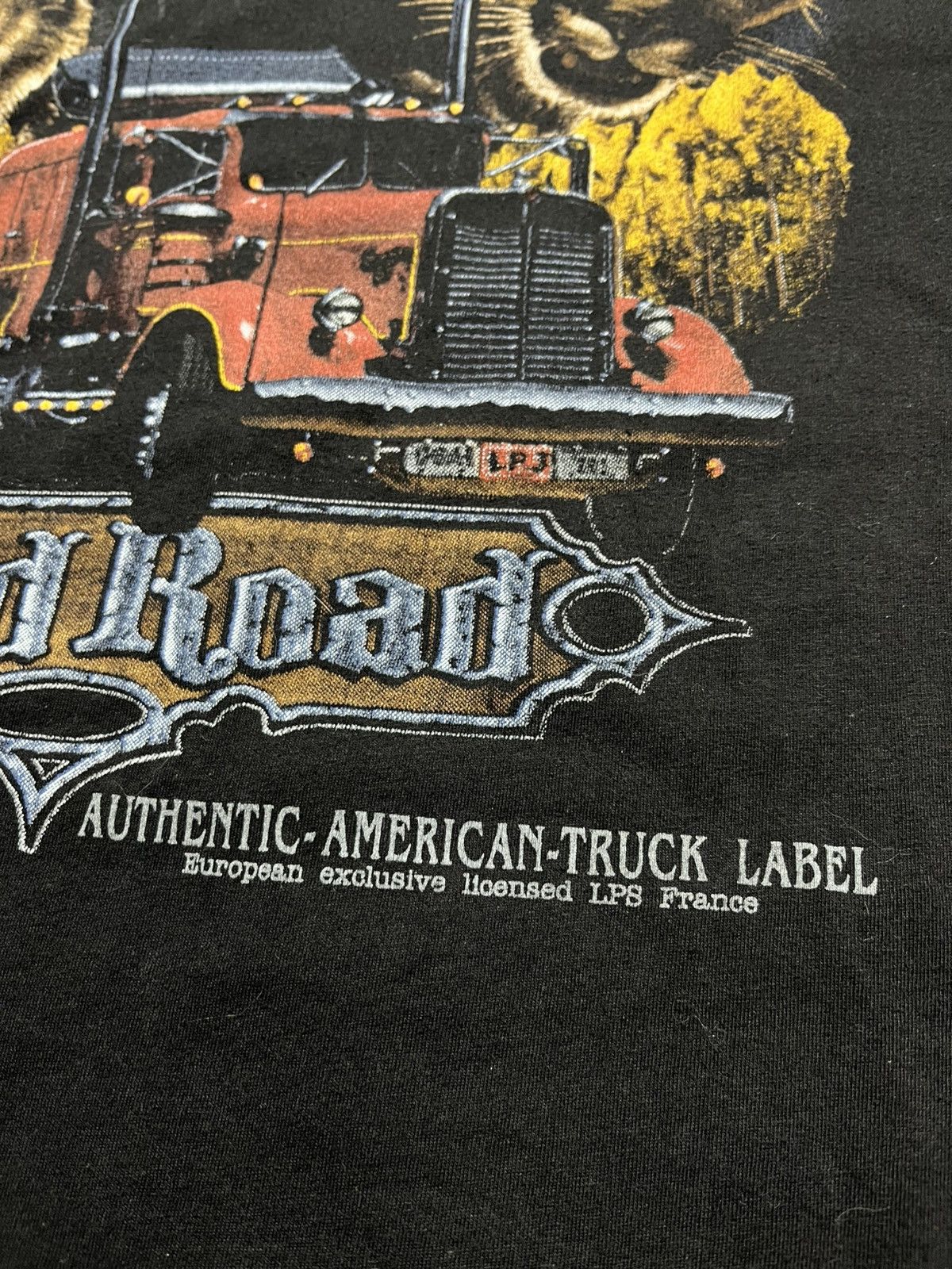 Vintage Vintage 90s WILD ROAD American Truck Harley Davidson T-shirt Size US XXL / EU 58 / 5 - 4 Thumbnail