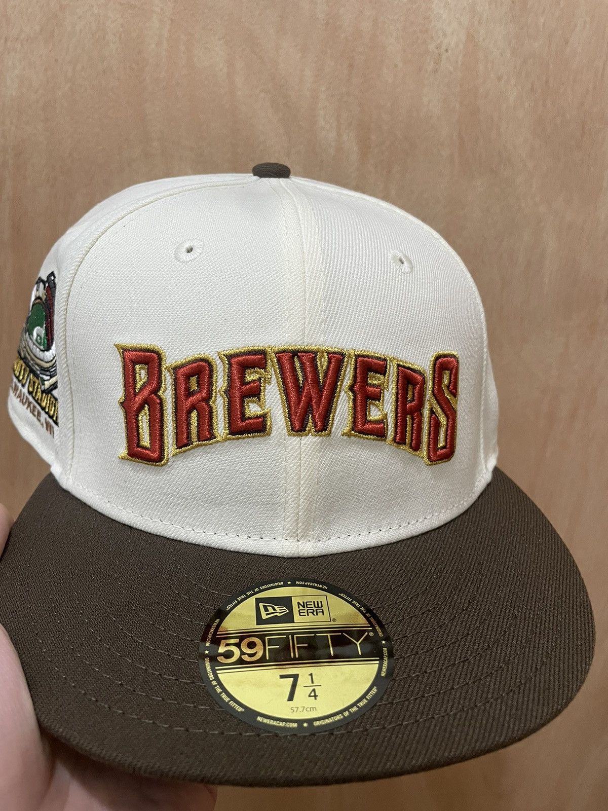 New Era Myfitteds Milwaukee brewers county stadium patch 7 1/4 Size ONE SIZE - 1 Thumbnail
