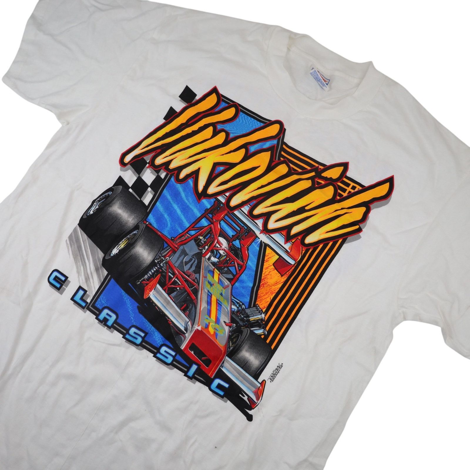 Vintage Vintage Vukovich Classic Sprint Car Racing Graphic T Shirt Size US L / EU 52-54 / 3 - 2 Thumbnail