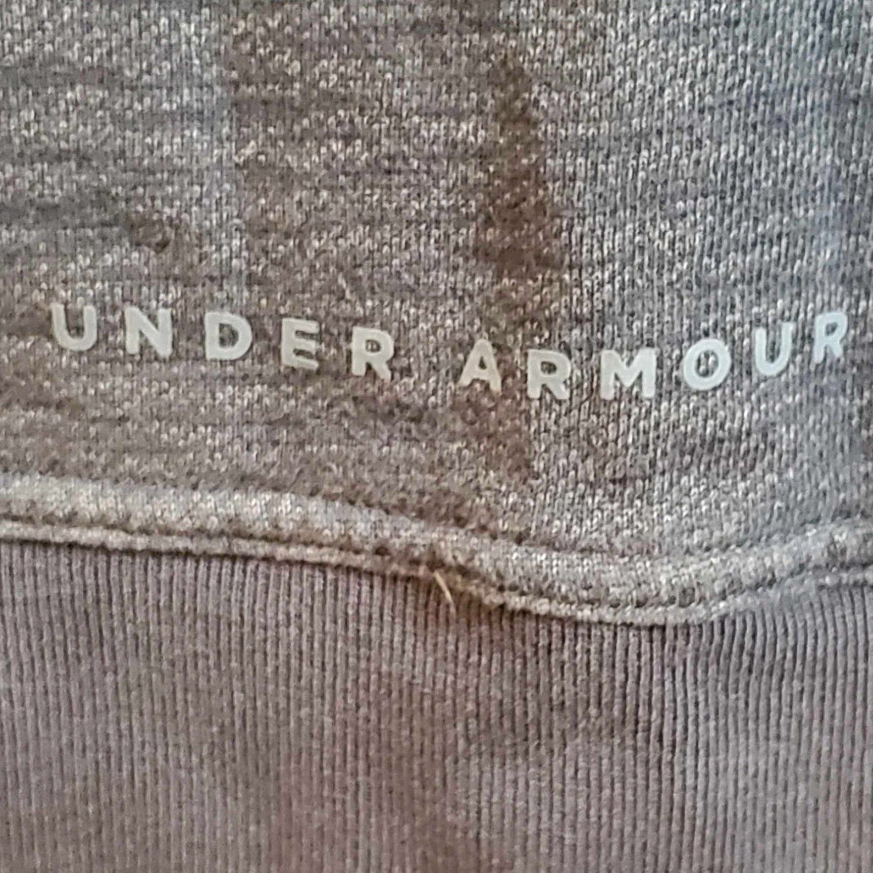 Under Armour Under Armour ColdGear Sweater Men’s XL Grey Fleece Mock Neck Storm Size US XL / EU 56 / 4 - 7 Thumbnail