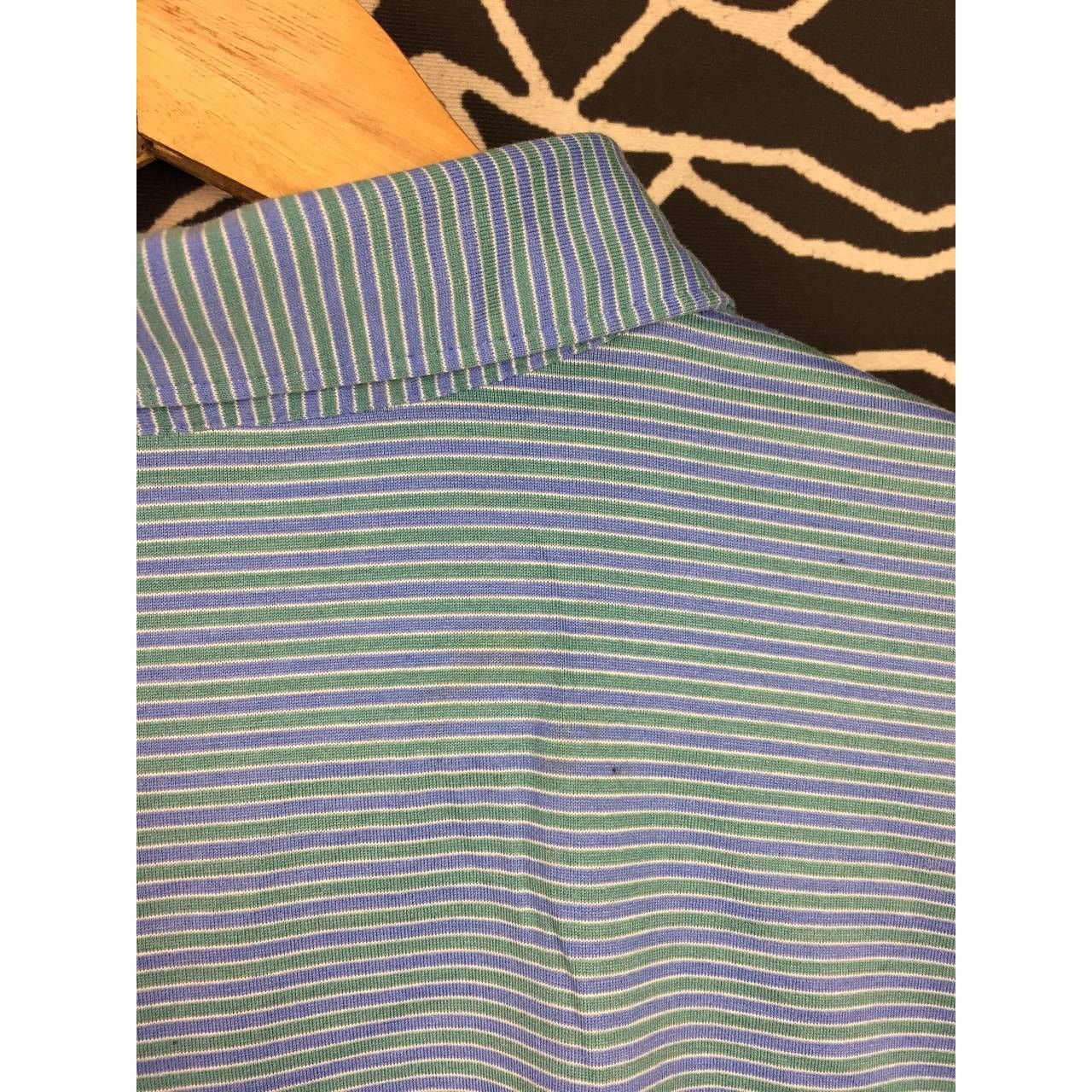 Peter Millar × Vintage Peter Millar Crown Golf Performance Striped Polo Tee Size US XXL / EU 58 / 5 - 10 Thumbnail