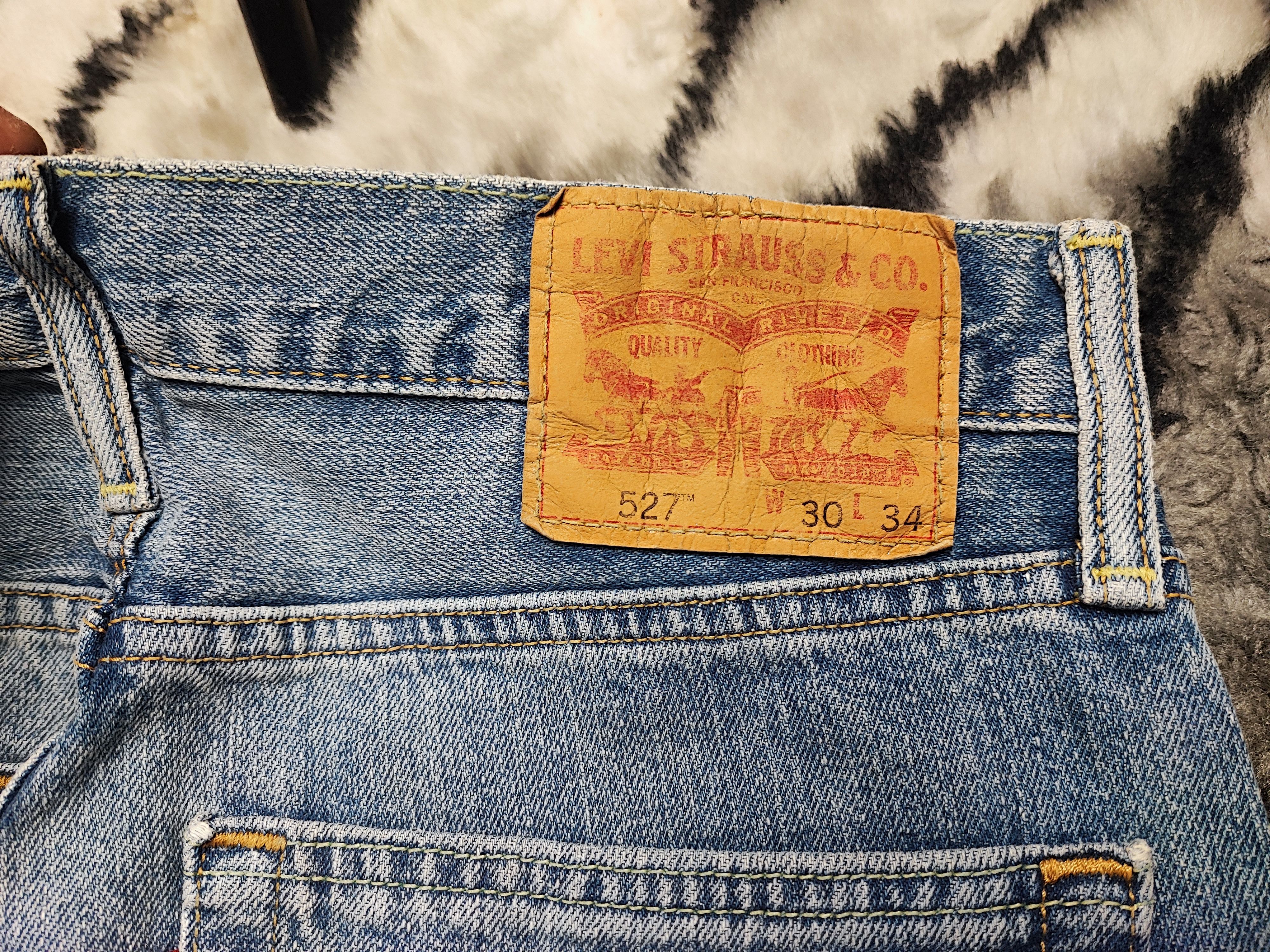 Levi's Levi's 527 Slim Bootcut Distressed Ripped Knee Flare 30X34 Size US 30 / EU 46 - 14 Thumbnail