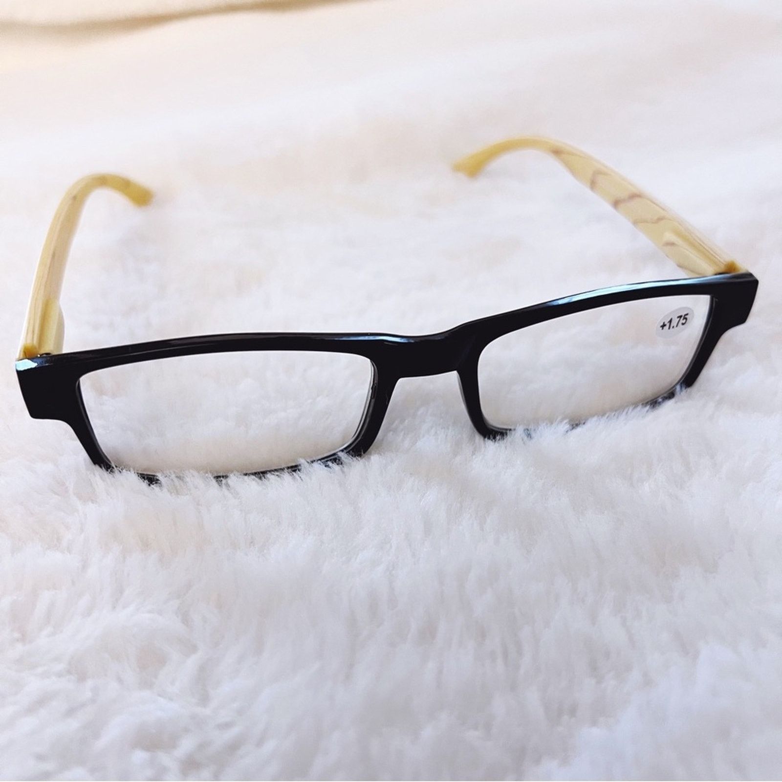 Other Rory Black & Light Wood Rectangular Reader Glasses Size ONE SIZE - 7 Thumbnail