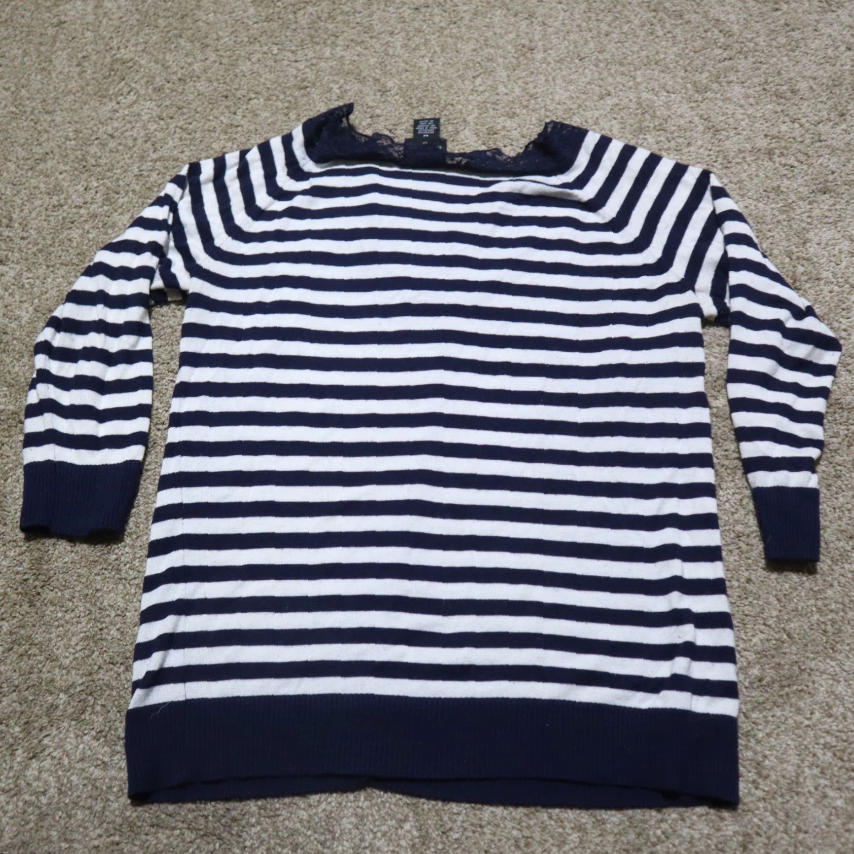 Vintage B. Moss Shirt Adult M Medium Blue Striped Long Sleeve Collared Women's Size M / US 6-8 / IT 42-44 - 7 Thumbnail