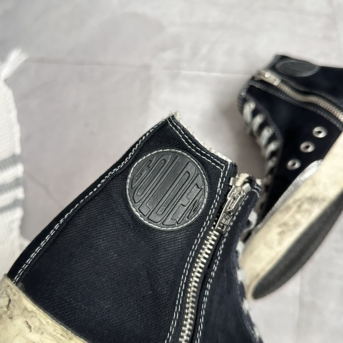 Golden Goose Golden Goose GGDB Francy High Top Sneakers Shoes Size US 6 / IT 36 - 9 Thumbnail