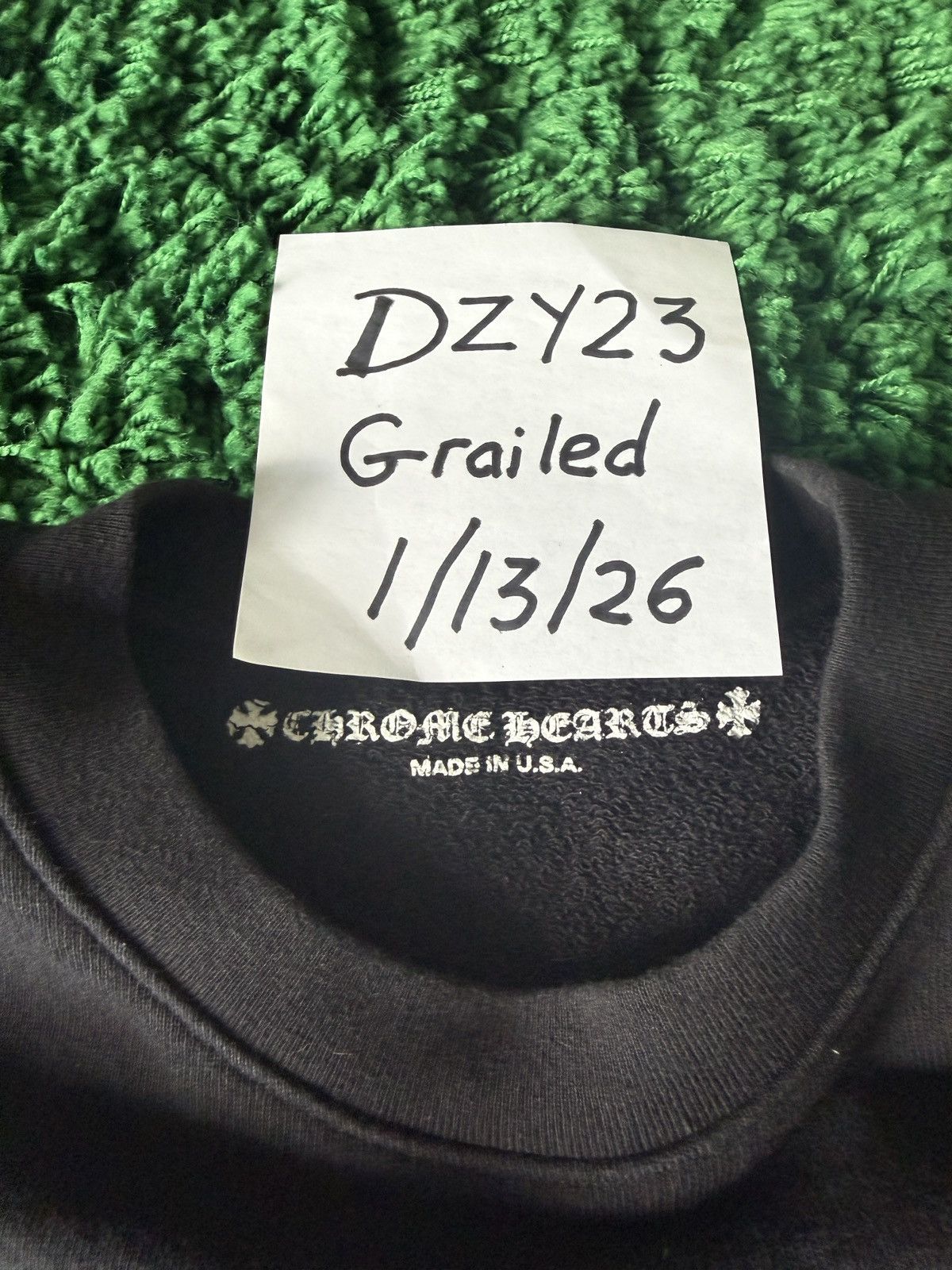 Chrome Hearts Chrome Hearts x Matty Boy “Lips Floral” Crewneck Black Sz M Size US M / EU 48-50 / 2 - 4 Thumbnail
