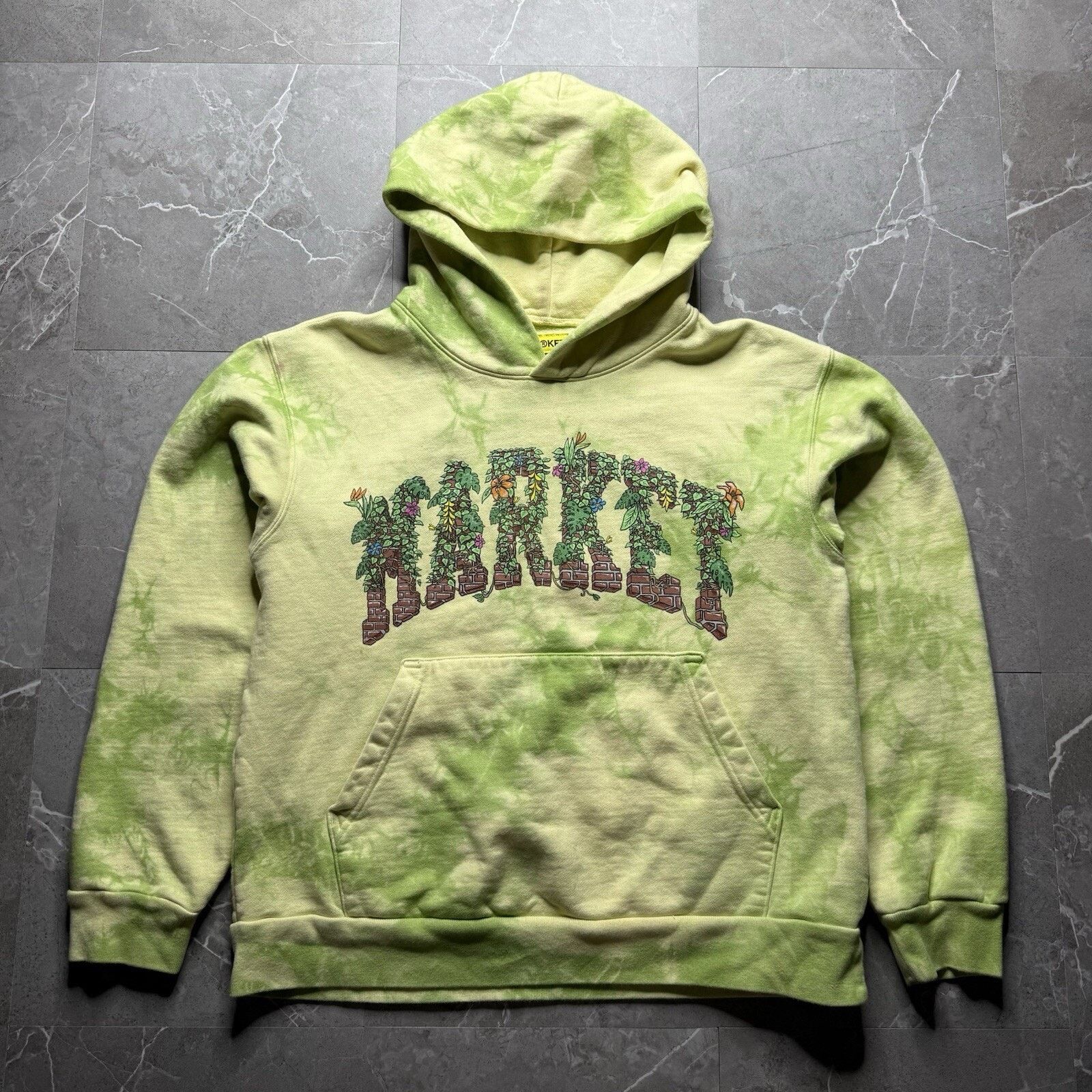 Chinatown Market Tie Dye Hoodie Men Medium Hawaiian Garden
