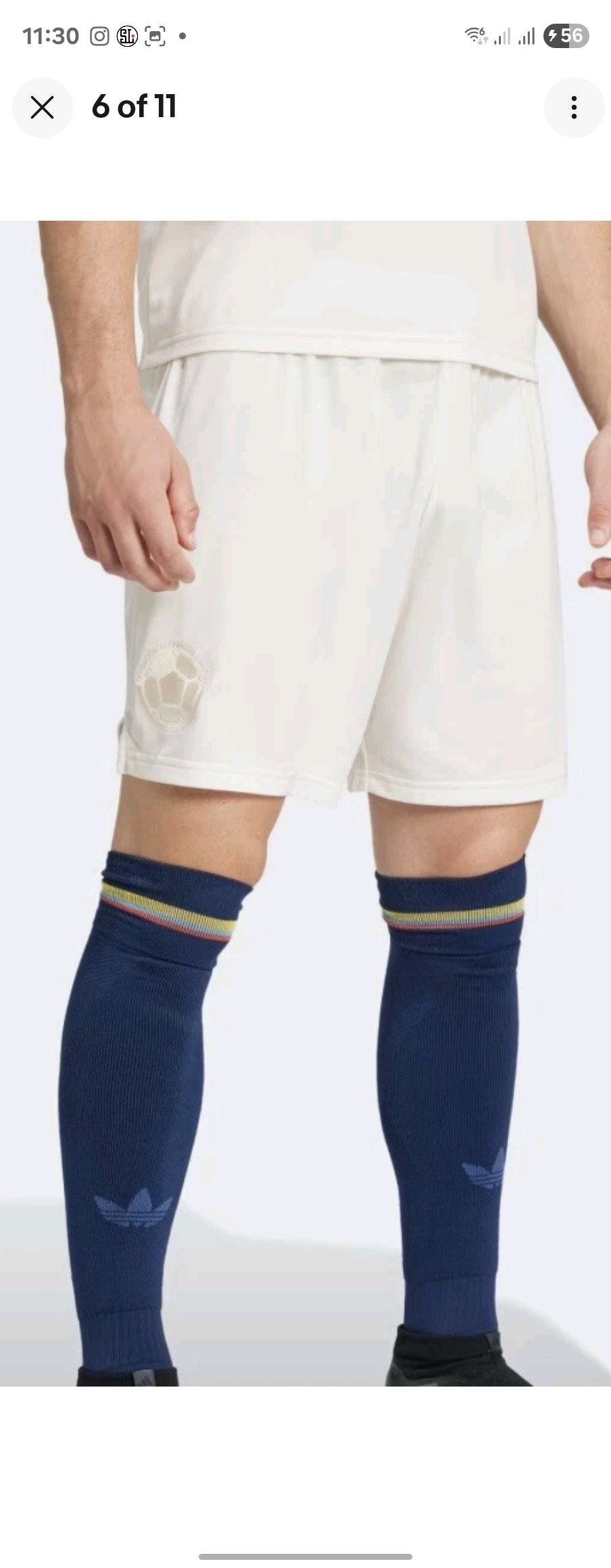 Adidas Player issue soccer shorts - Colombia 100 anniversary Size US 33 - 2 Thumbnail