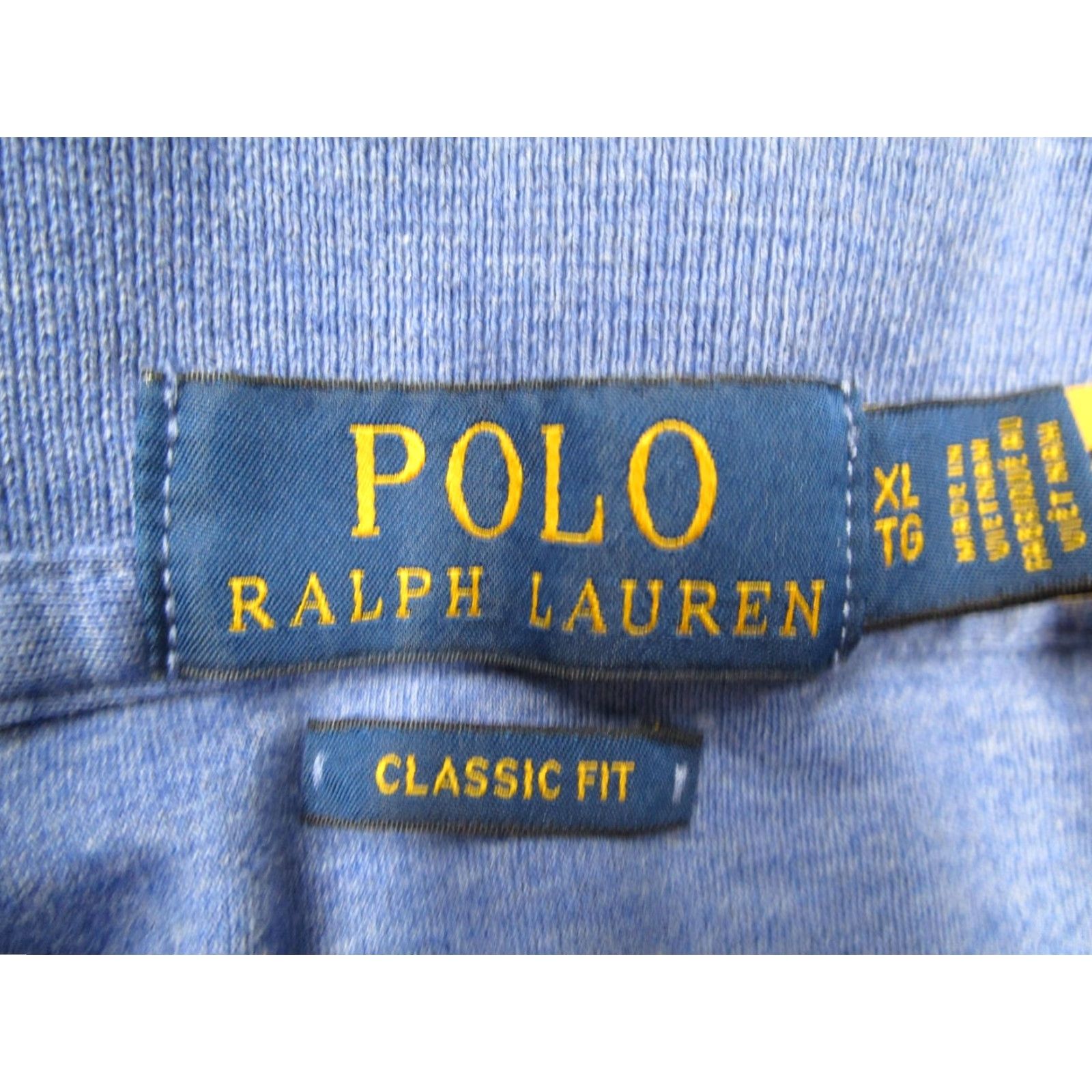 Polo Ralph Lauren Polo Ralph Lauren Polo Shirt Mens XL Blue Long Sleeve Classic Fit Pony Logo Size US XL / EU 56 / 4 - 2 Thumbnail
