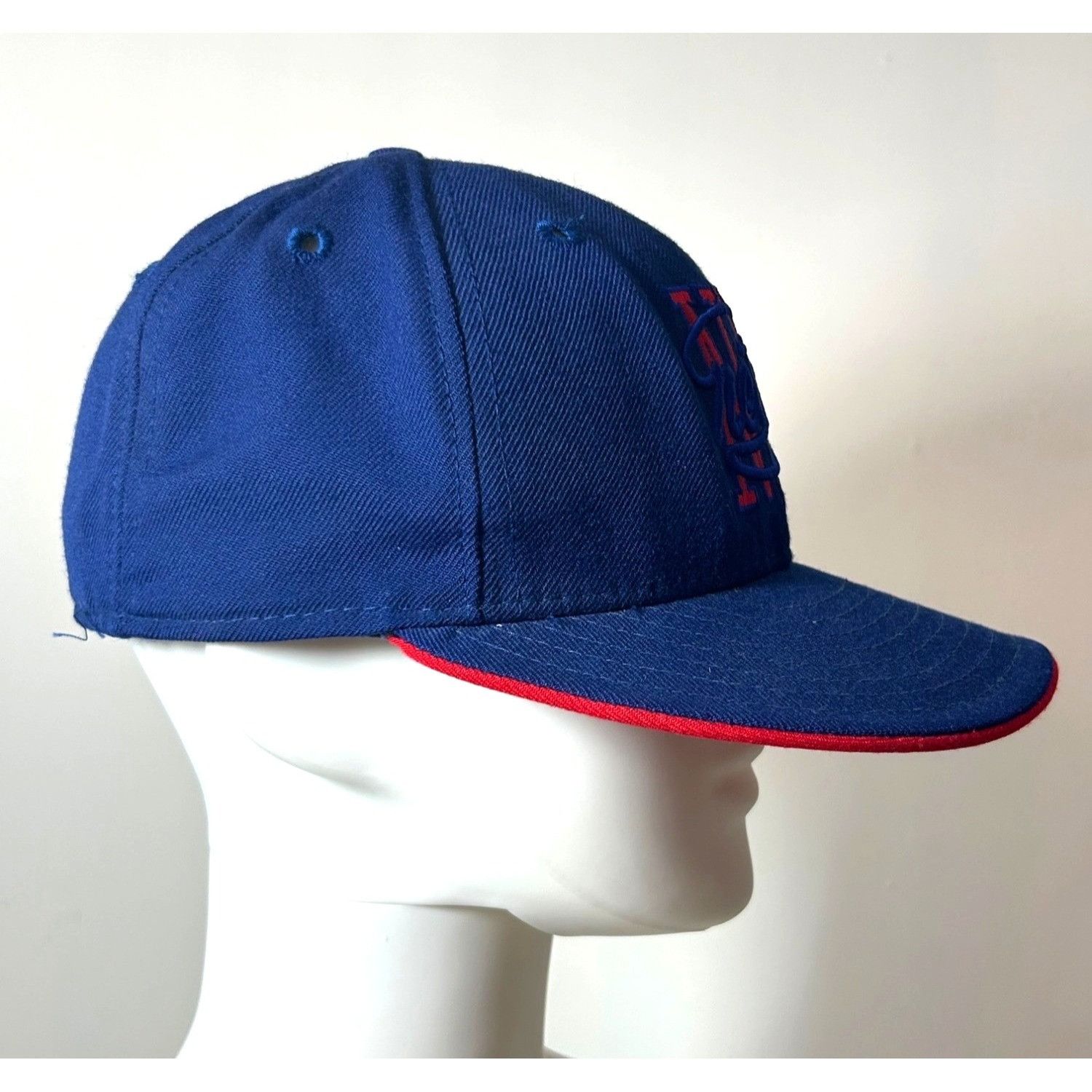 New Era NY Nets Hardwood Classics New Era Cap Blue Red 6 7/8 Logo Te Size ONE SIZE - 3 Thumbnail