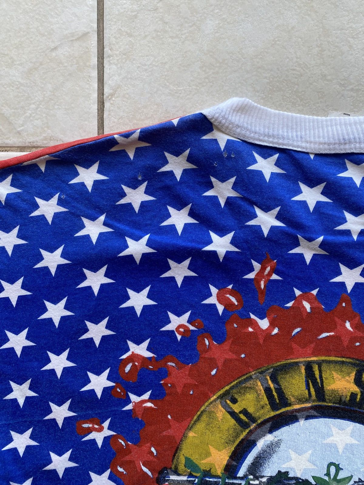 Vintage 90’s Guns N Roses European Boot AOP Tee Boxy Large Size US L / EU 52-54 / 3 - 6 Thumbnail