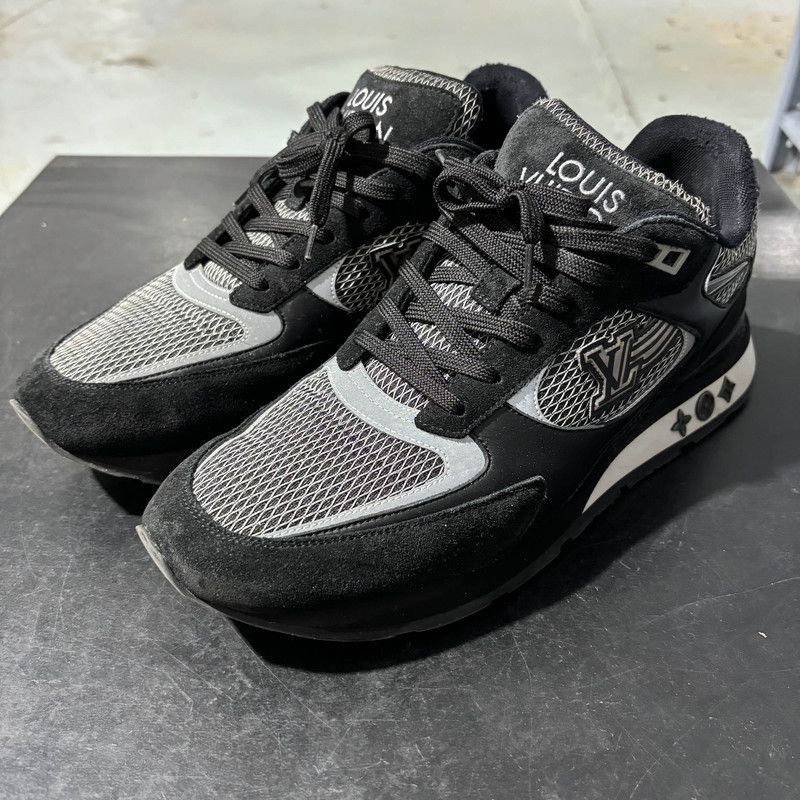 Louis Vuitton Louis Vuitton Run Away Black Grey Sneakers 0089 Size US 10.5 / EU 43-44 - 1 Thumbnail