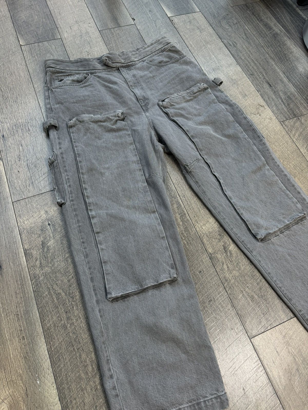 Louis Vuitton Louis Vuitton Grey Denim Cargo Pants Jeans - 38 Size US 38 / EU 54 - 3 Thumbnail