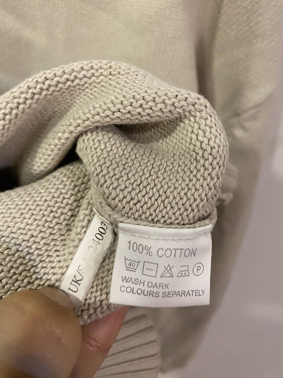 Yves Saint Laurent Beige YSL Sweater Knit Size US L / EU 52-54 / 3 - 6 Thumbnail